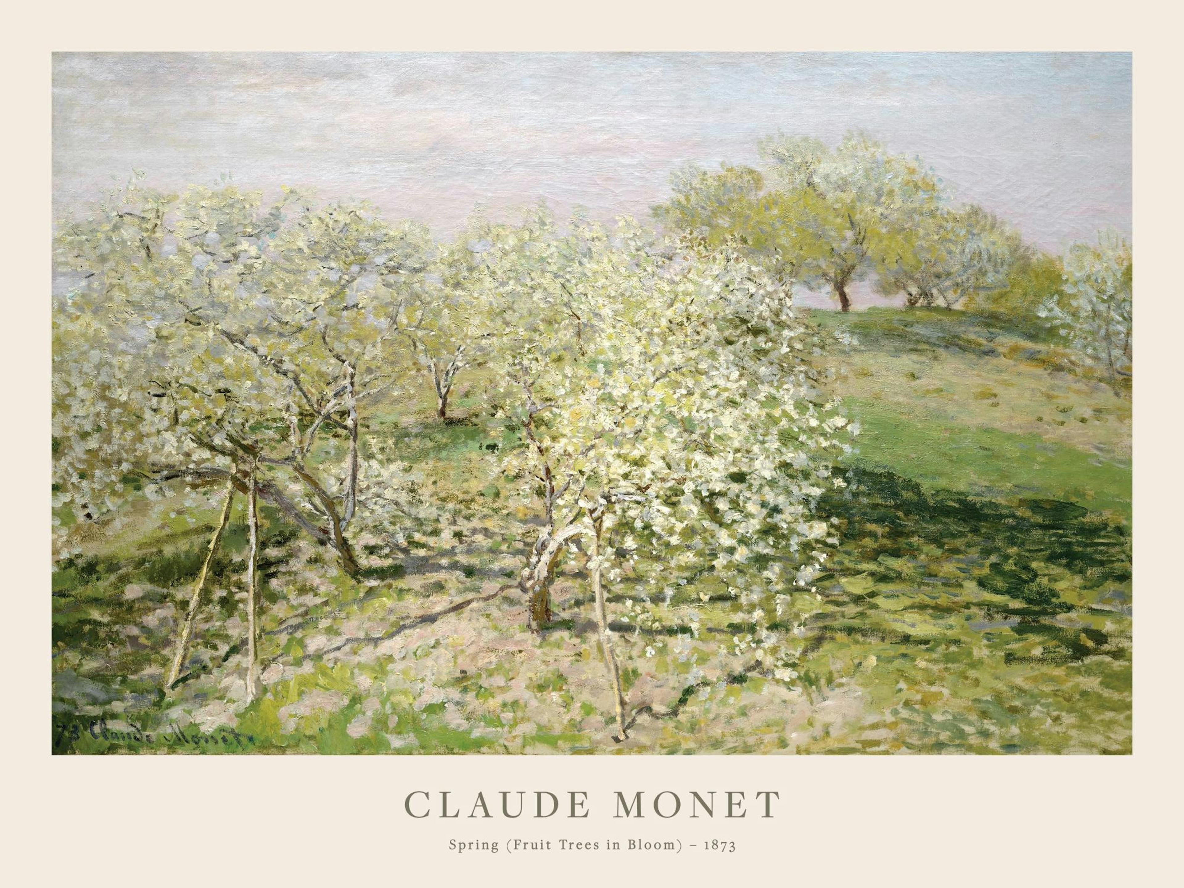 Monet - Primavera (Alberi da Frutto in Fiore) Poster thumbnail