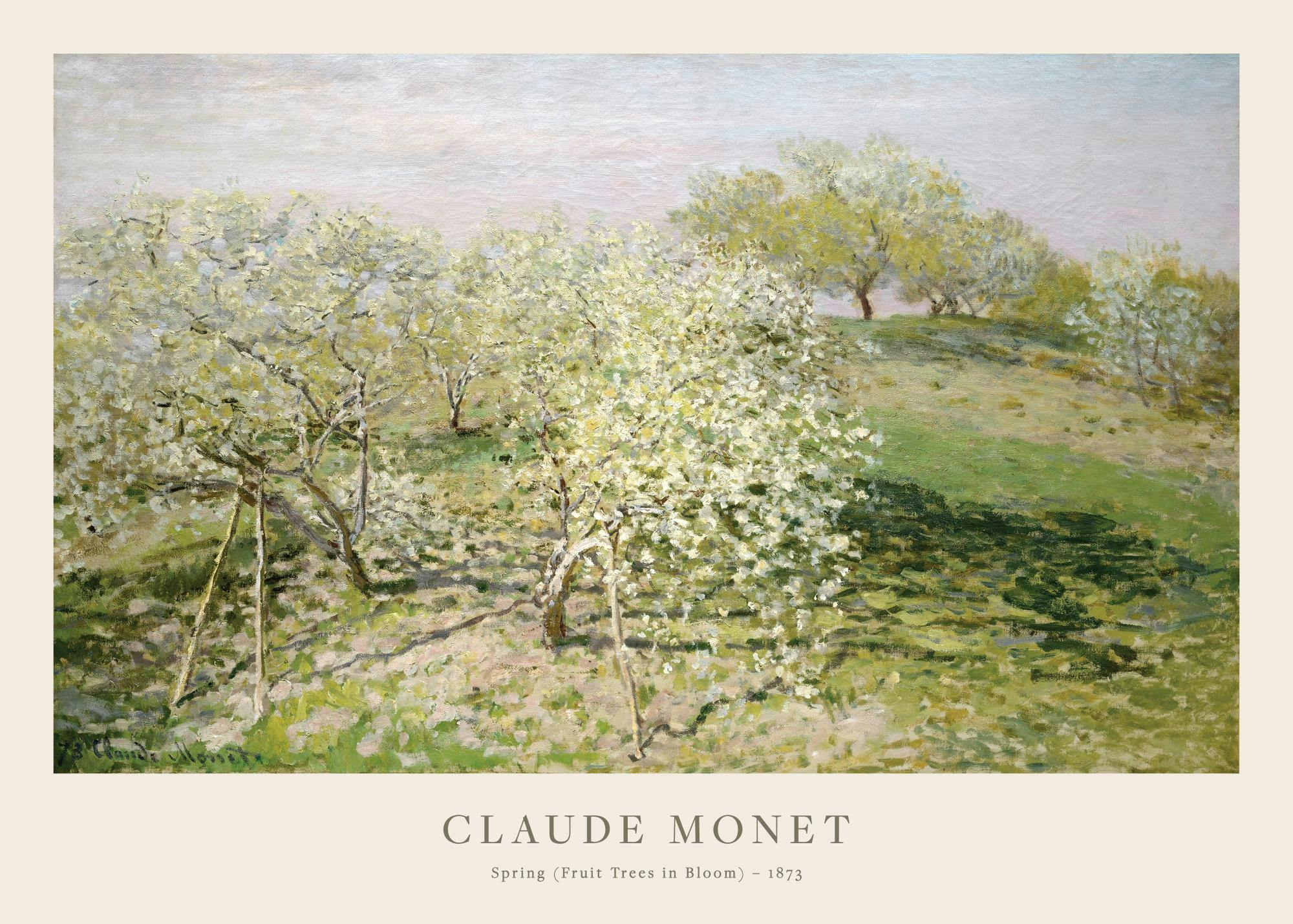Monet - Spring (Fruit Trees in Bloom) Poster 0