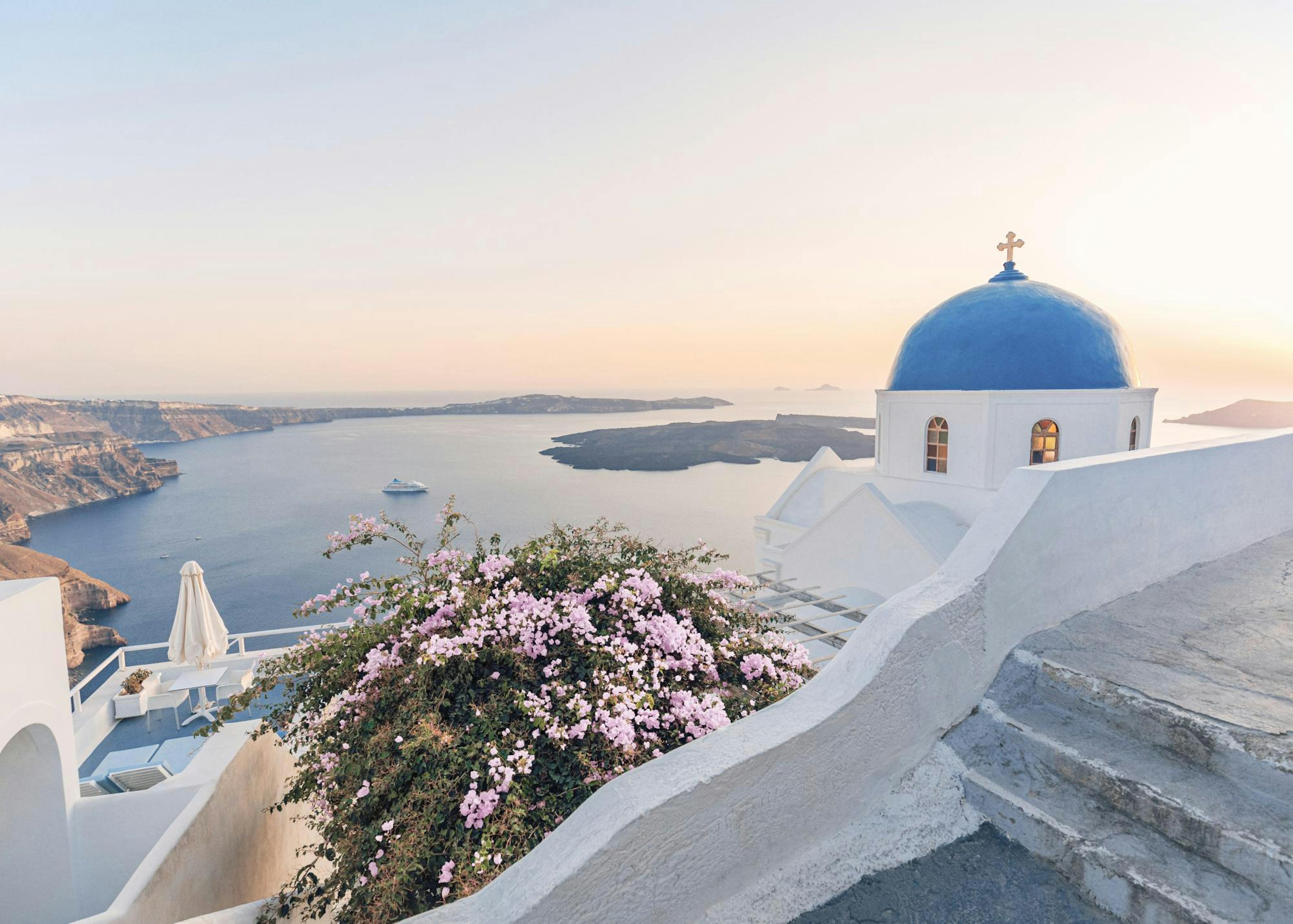 Panorama Santorin Poster 0