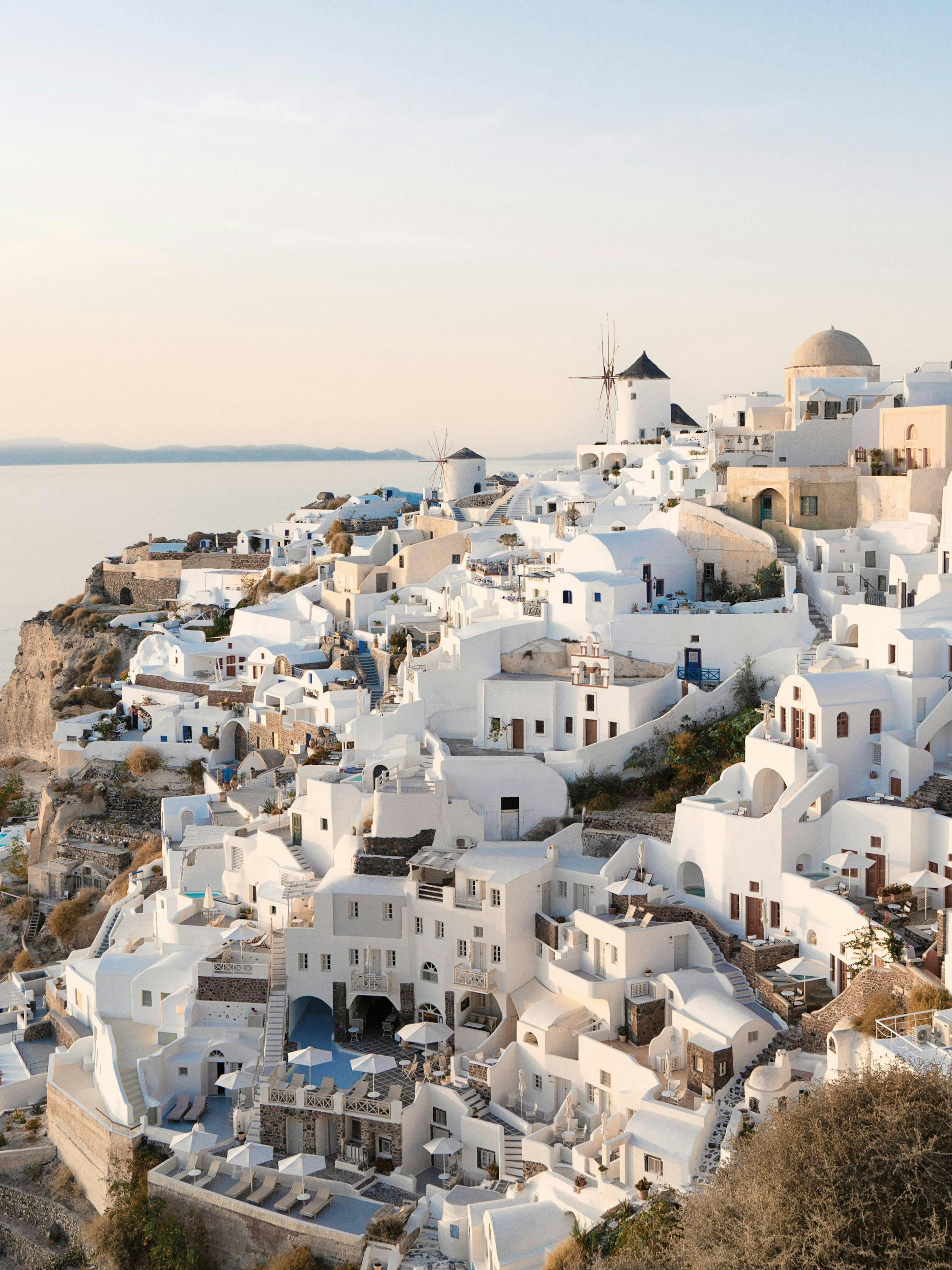 Santorini Town Poster thumbnail