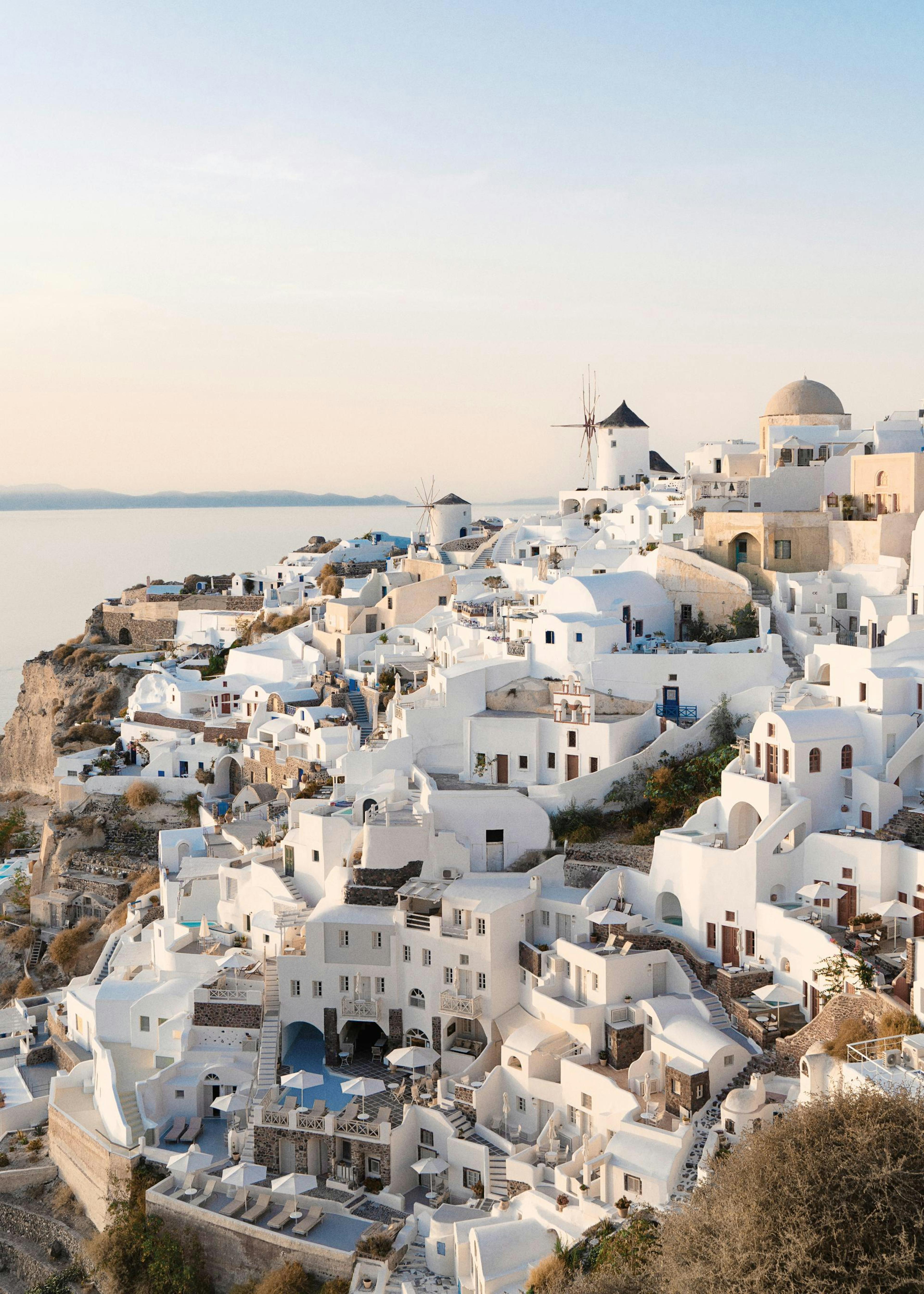 Santorini Town Poster 0