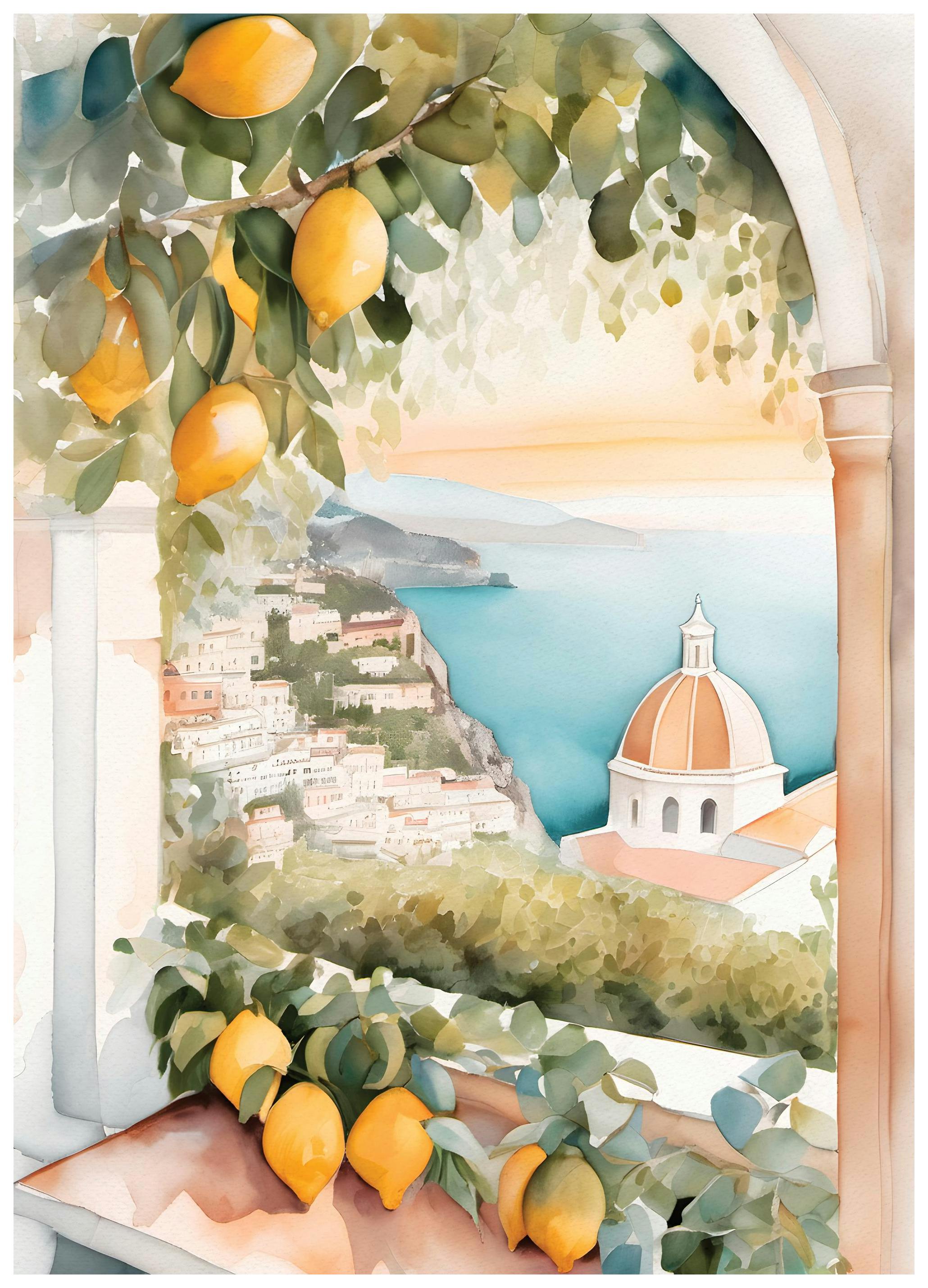 Art d'Amalfi Poster (30x40 cm) - Poster Store