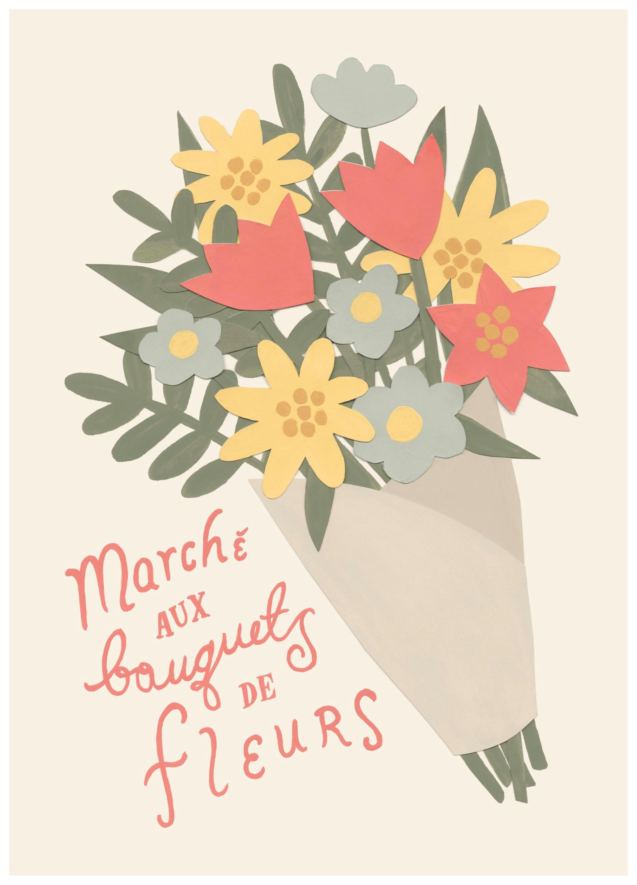 Marché aux bouquets de fleurs Affiche Affiche (21x30 cm) - Poster Store
