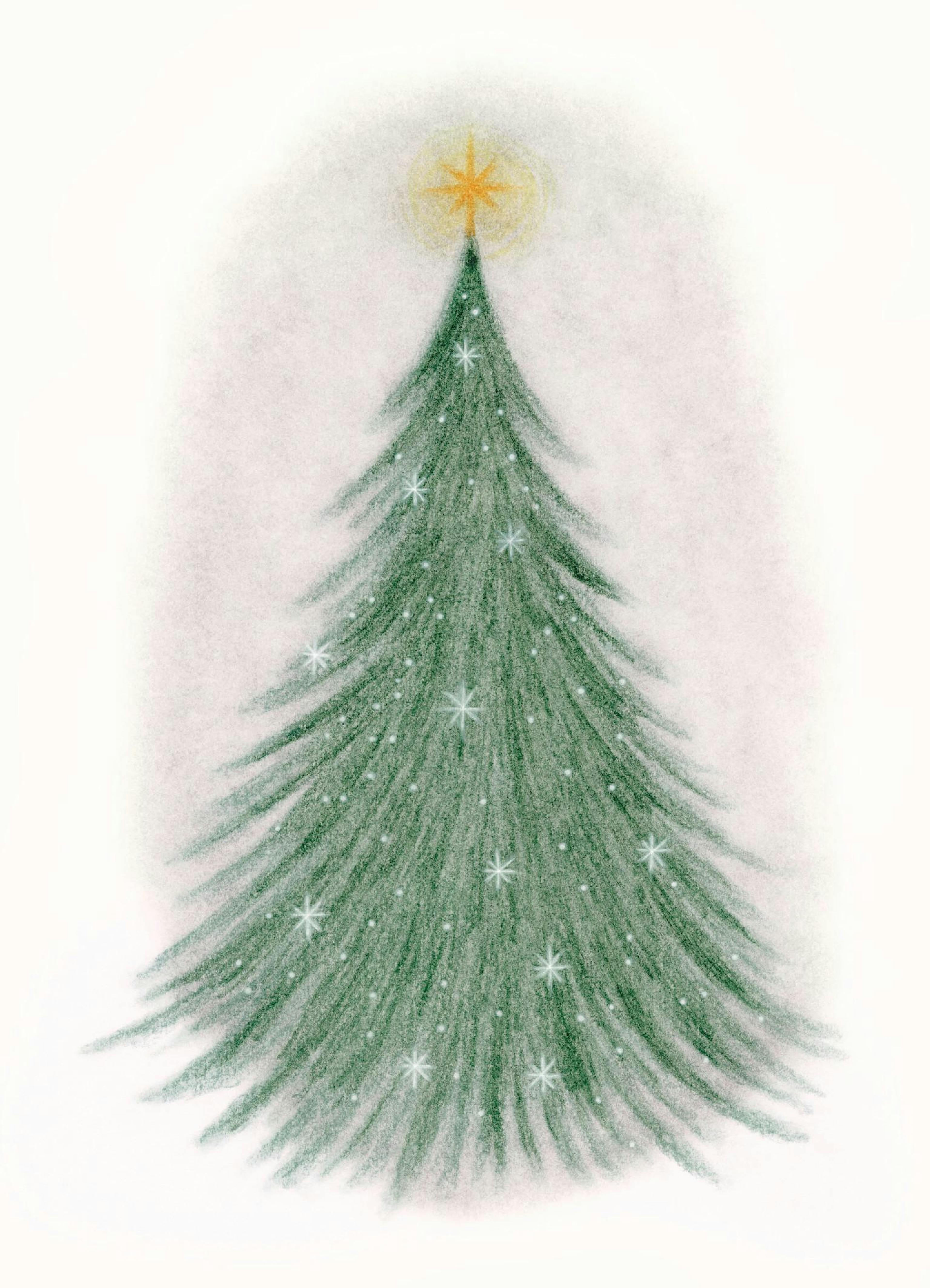 Sparkling Christmas Tree Poster thumbnail