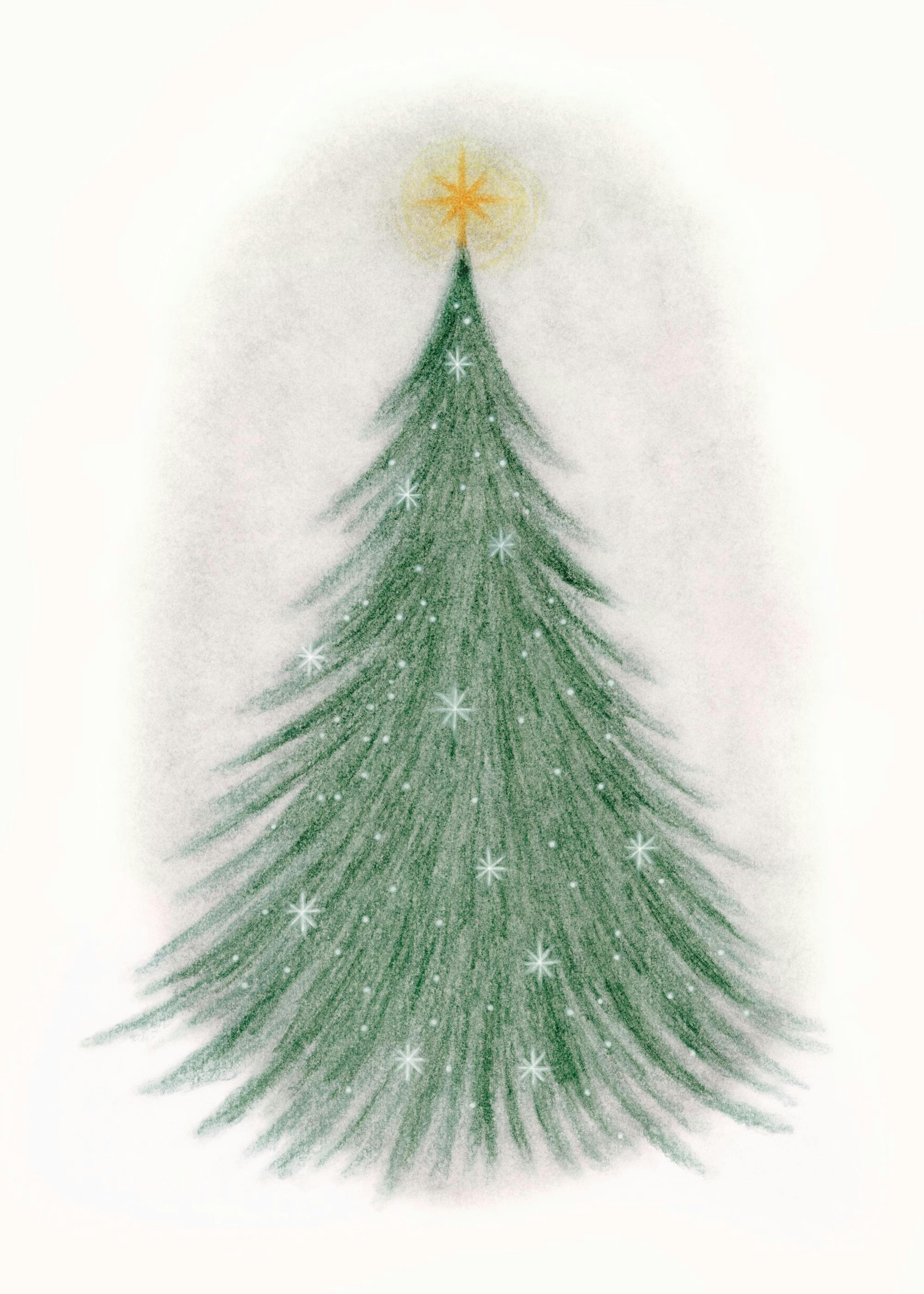 Sparkling Christmas Tree Poster 0