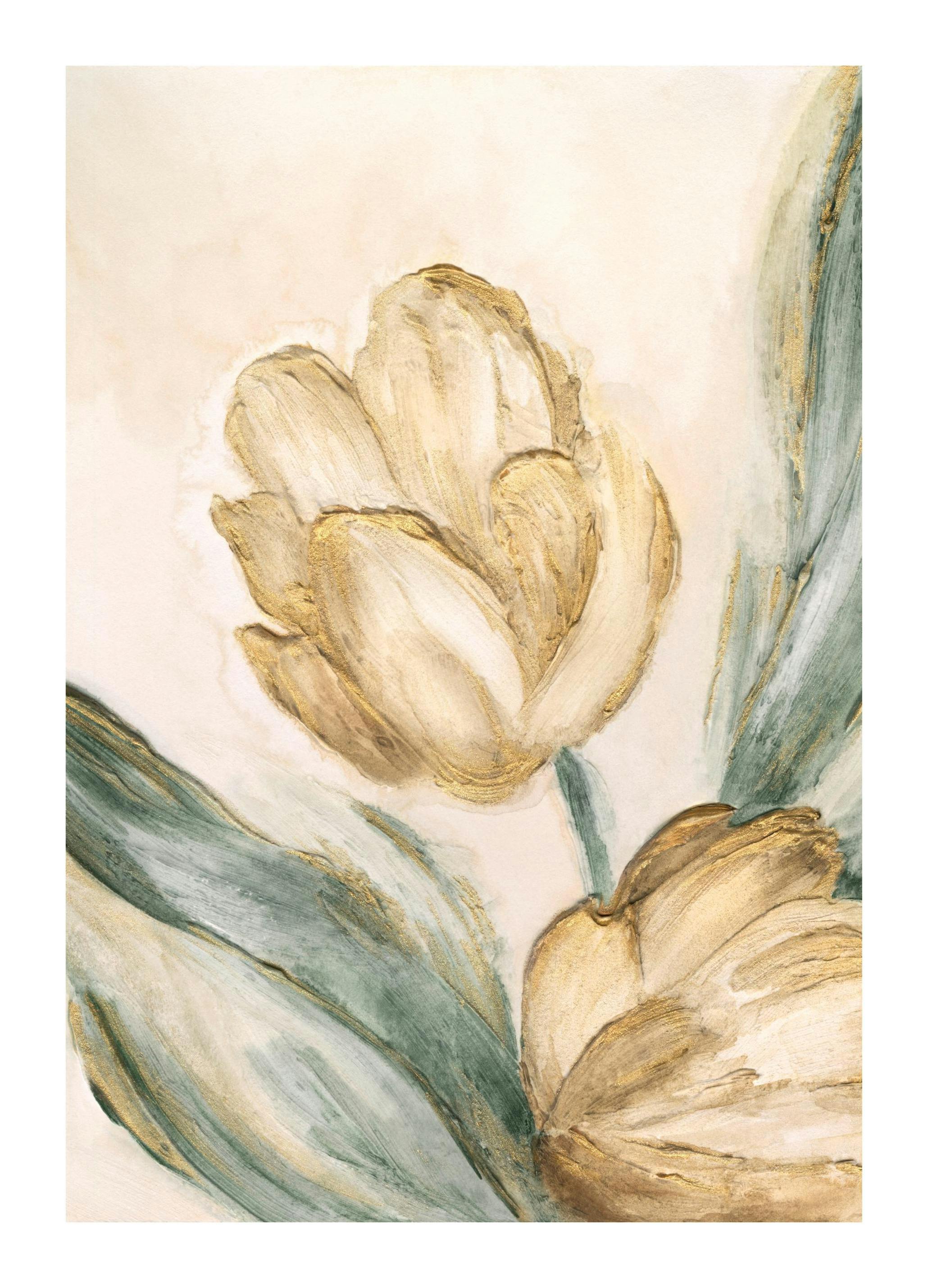 Prints Golden Touch Flower Poster (50x70 cm) - Poster Store
