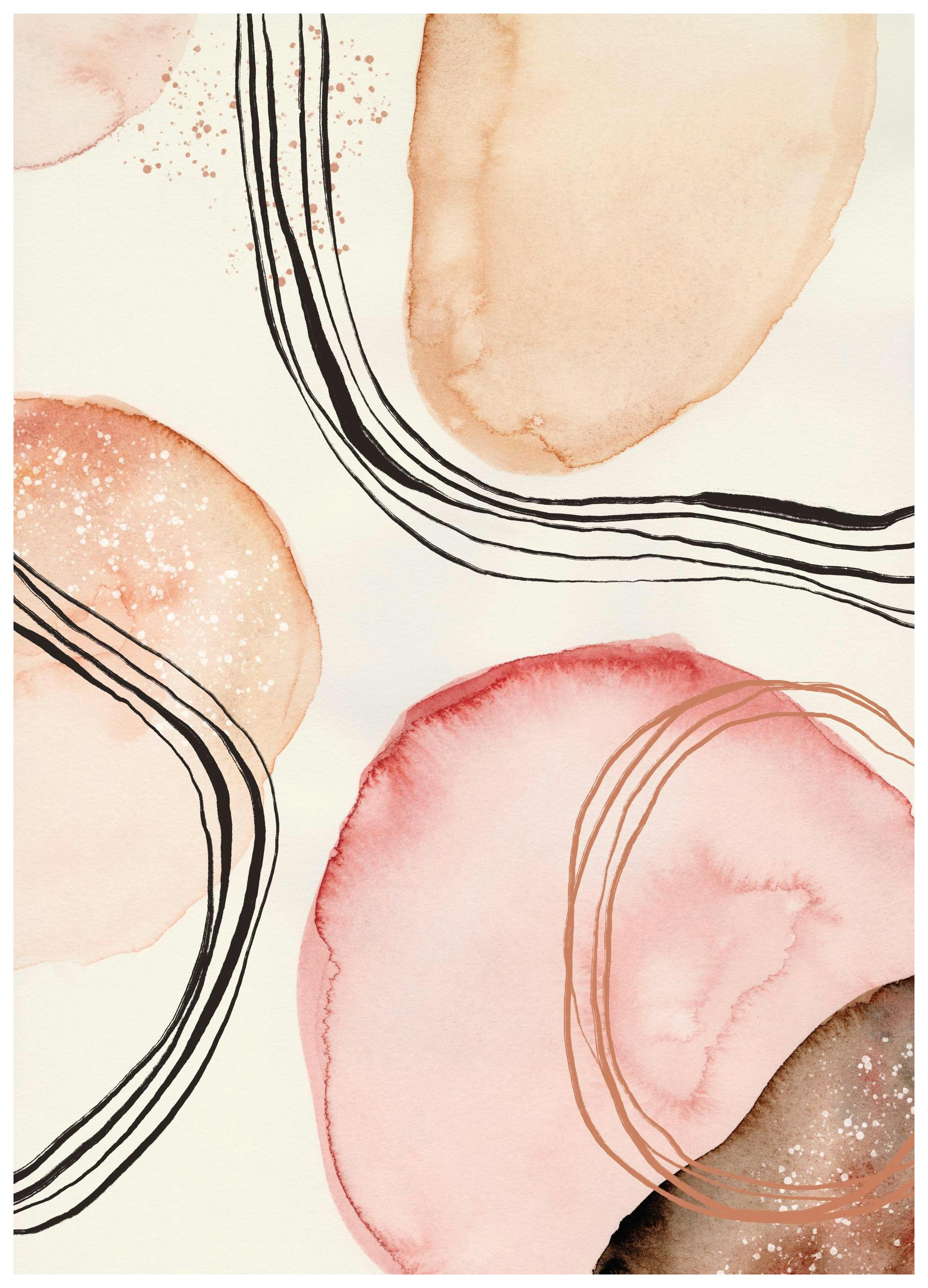Abstract Earth Tones No1 Poster (50x70 cm) - Poster Store