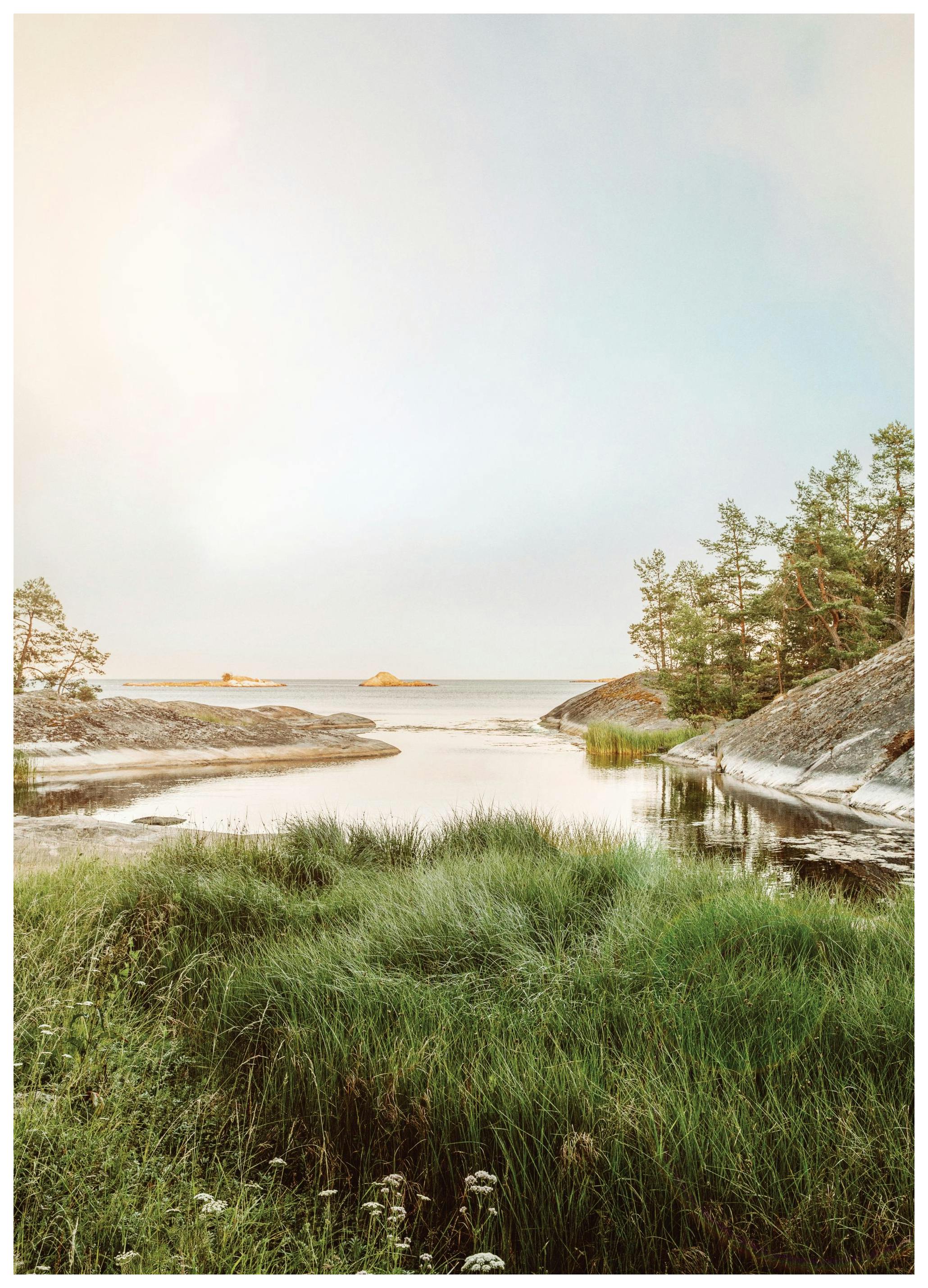 Lac au Matin Ensoleillé Poster (30x40 cm) - Poster Store