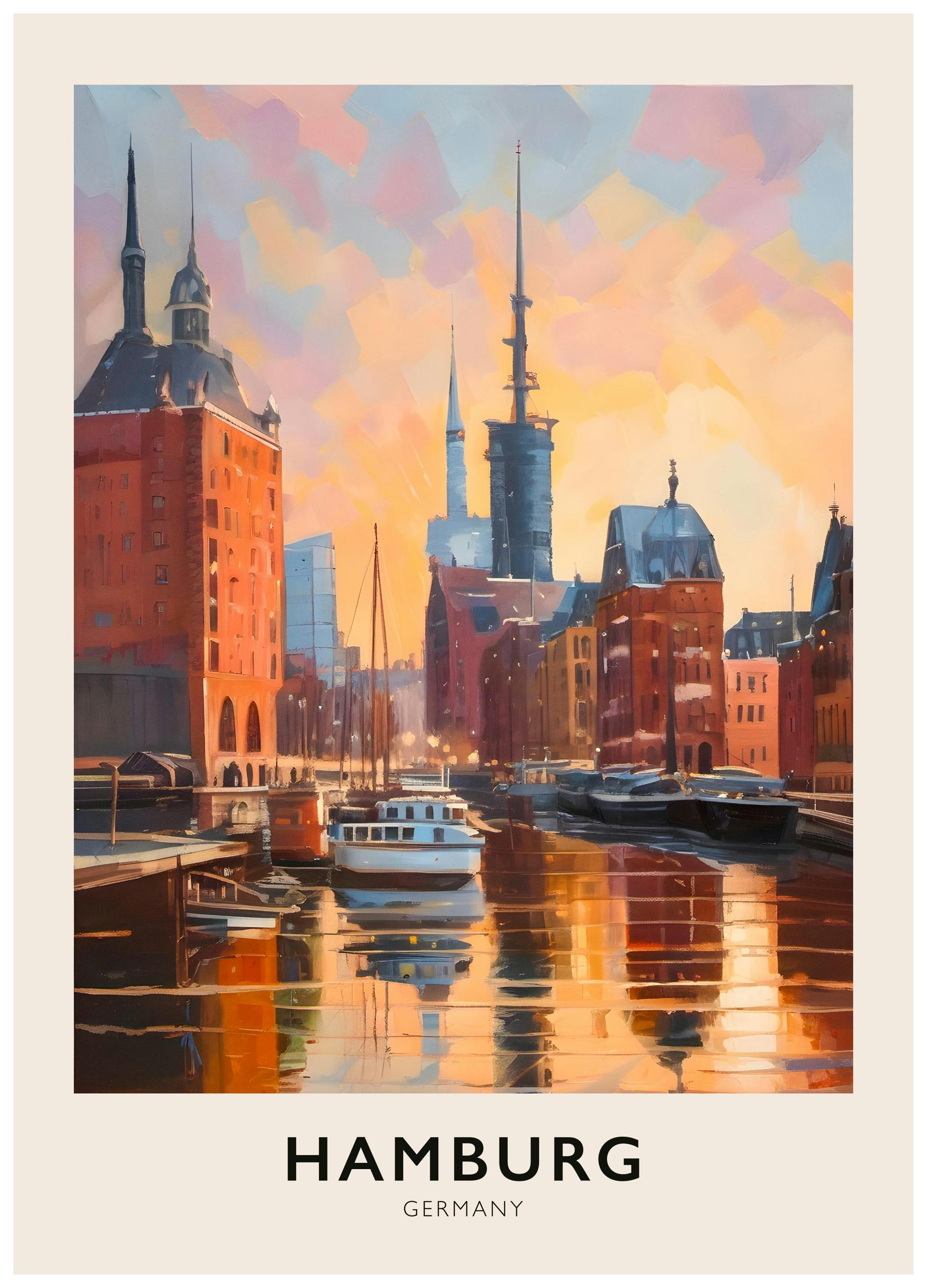 Hamburg Dreams Plakat (50x70 cm) - Poster Store