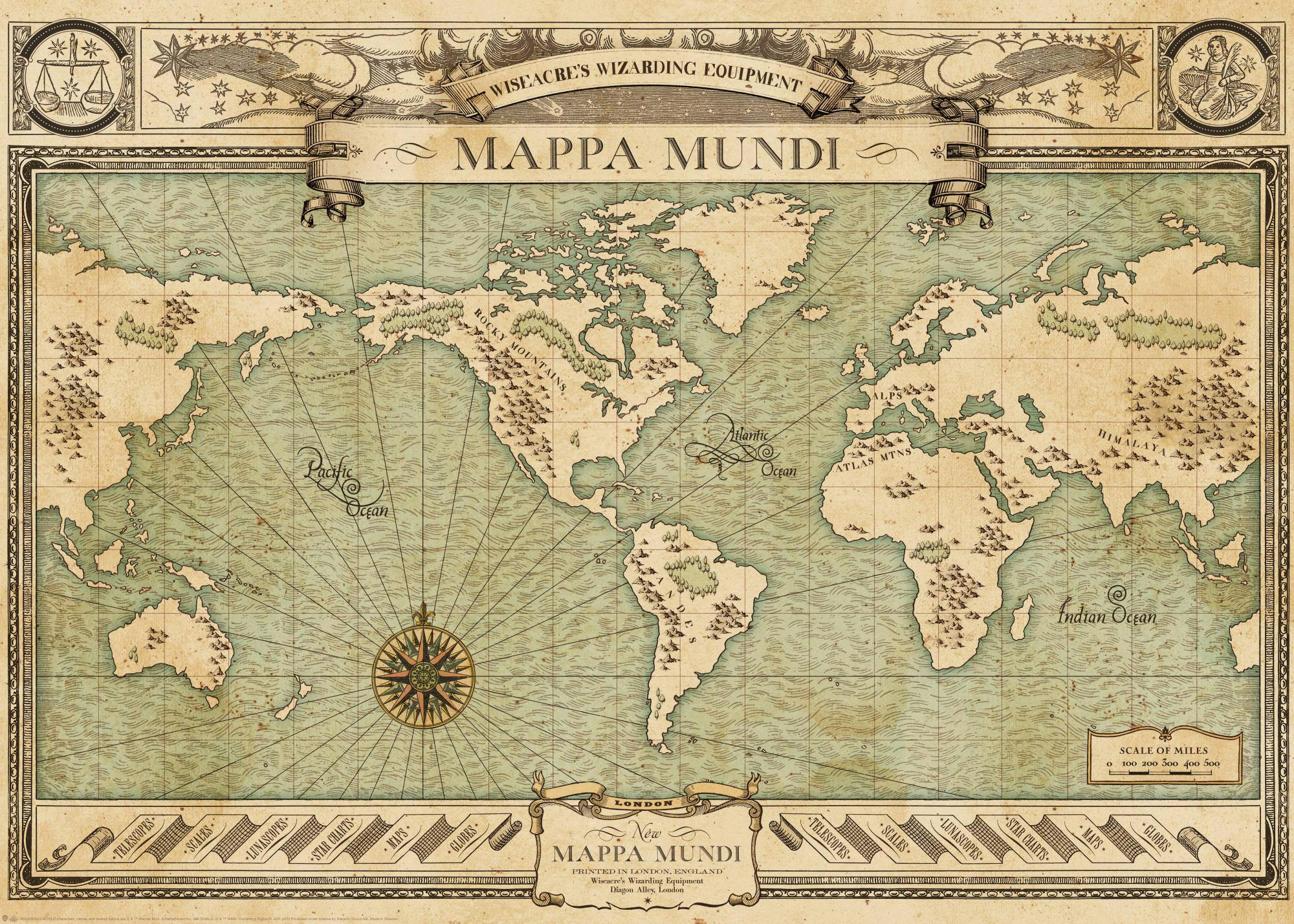 Fantastic Beasts™ - Mappa Mundi Plakát 0