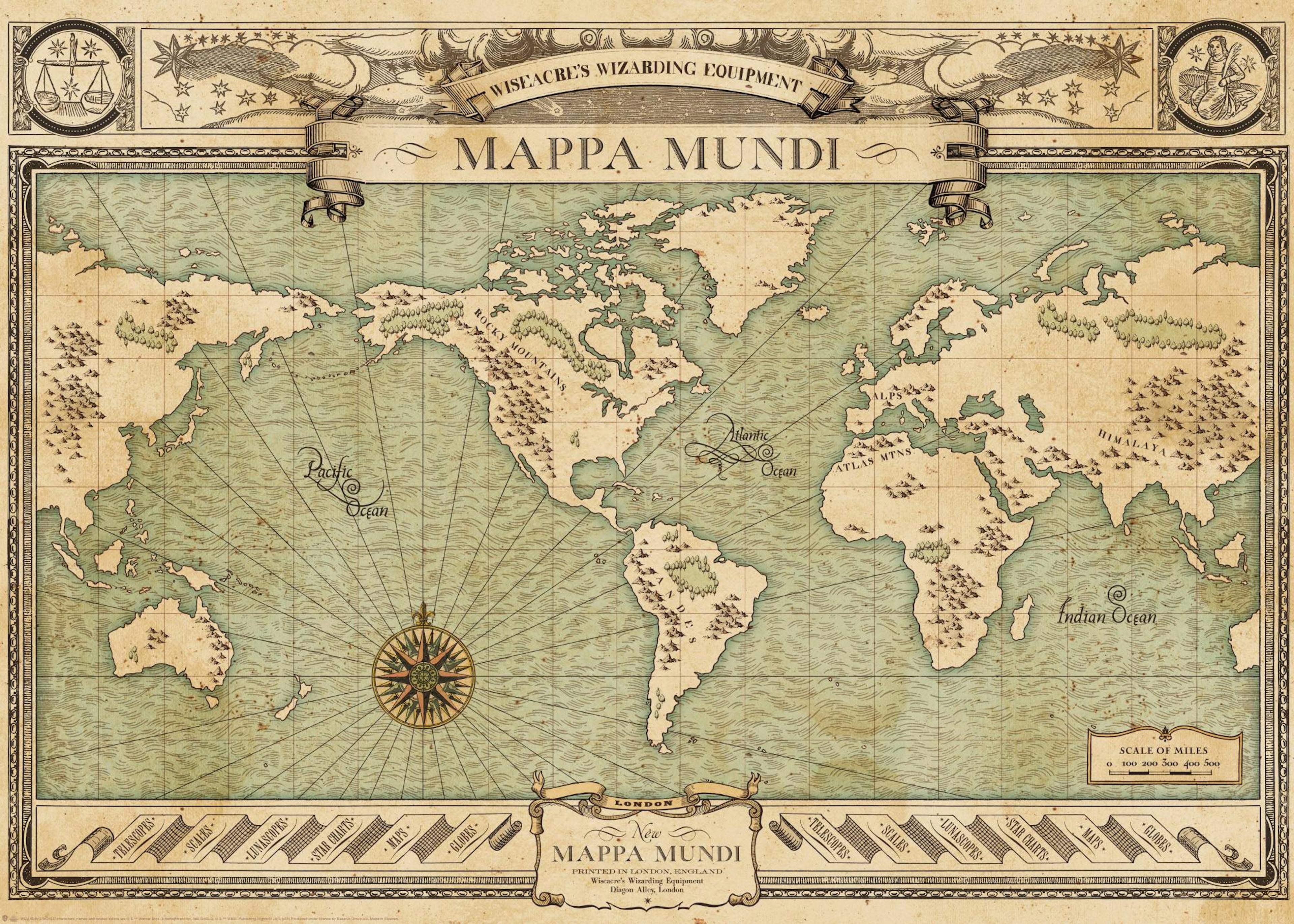 Fantastic Beasts™ - Mappa Mundi Poster 0
