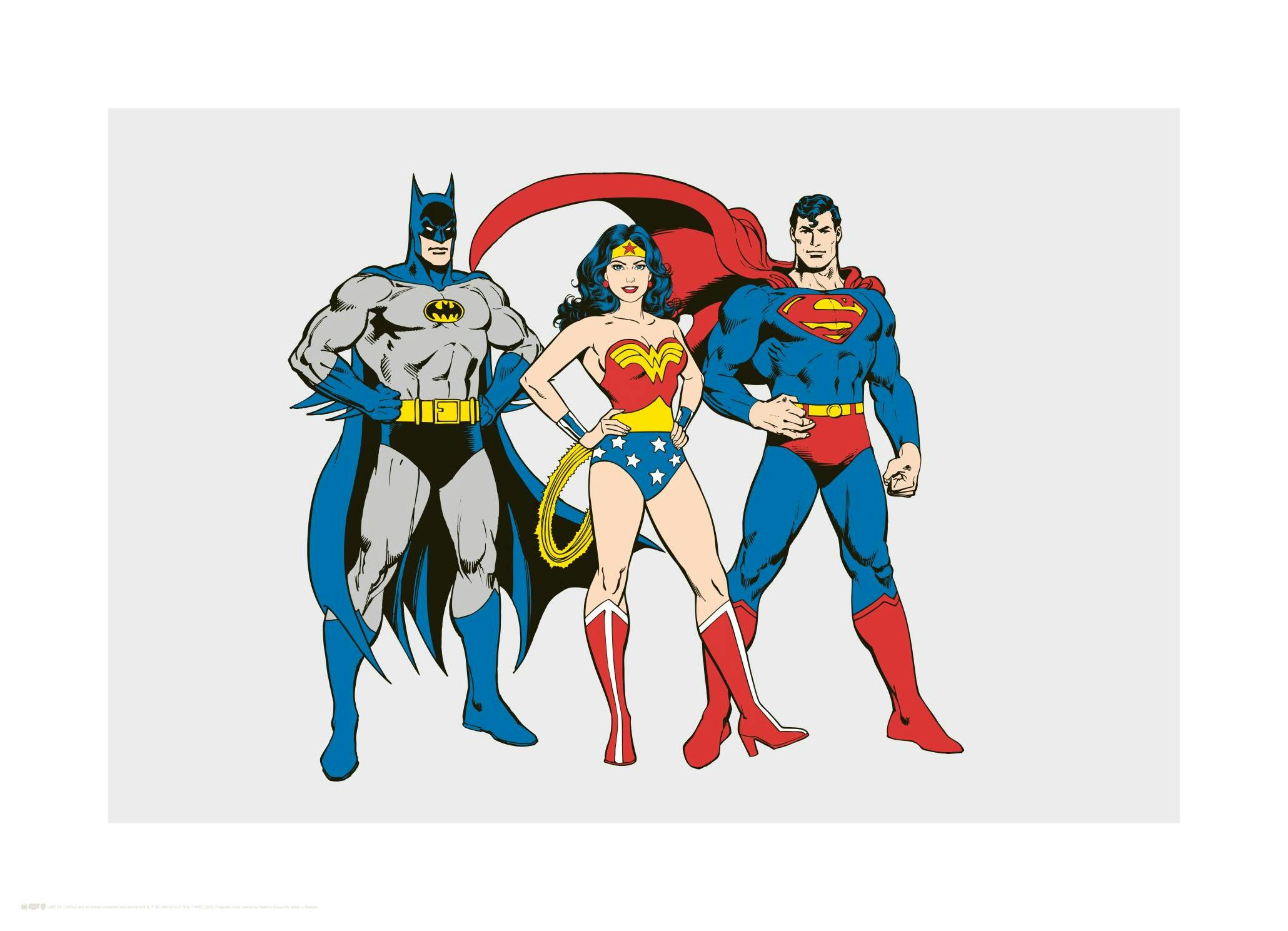 Justice League™ - Retro Poster (30x40 cm) - Poster Store