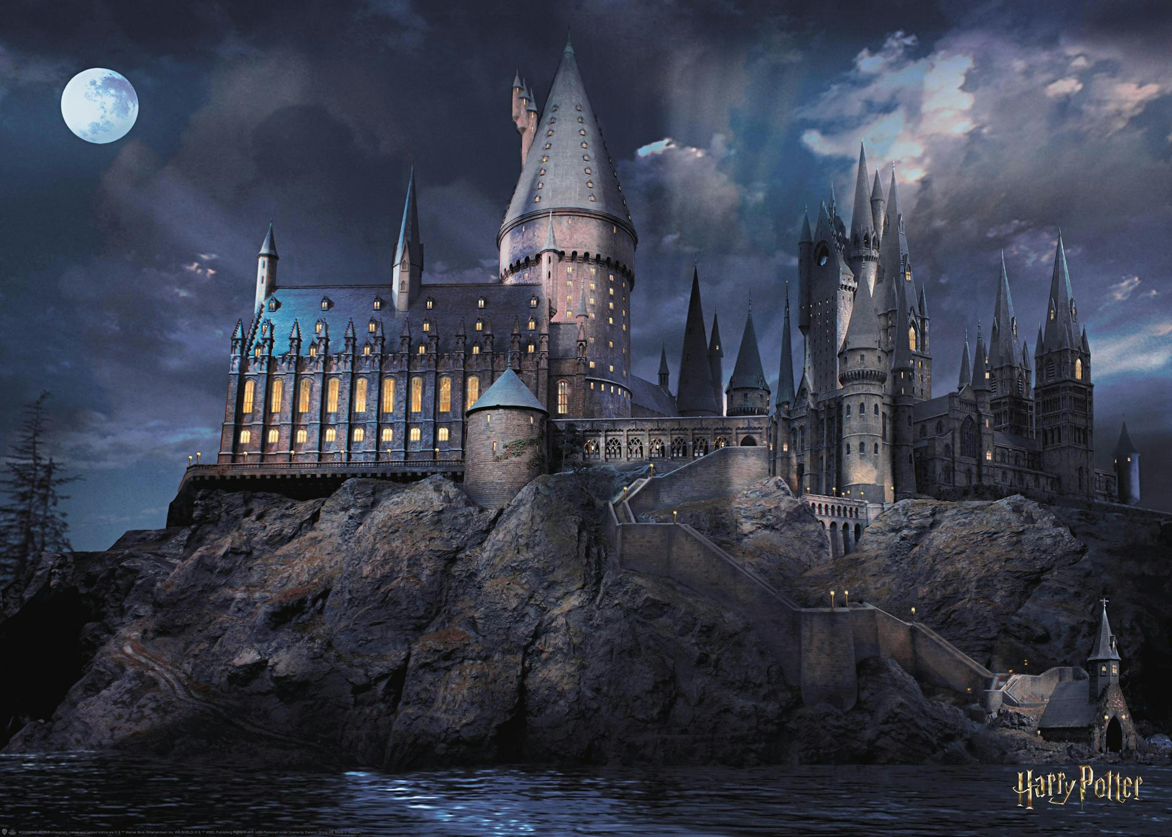 Harry Potter™ - Hogwarts at Night Plakát 0