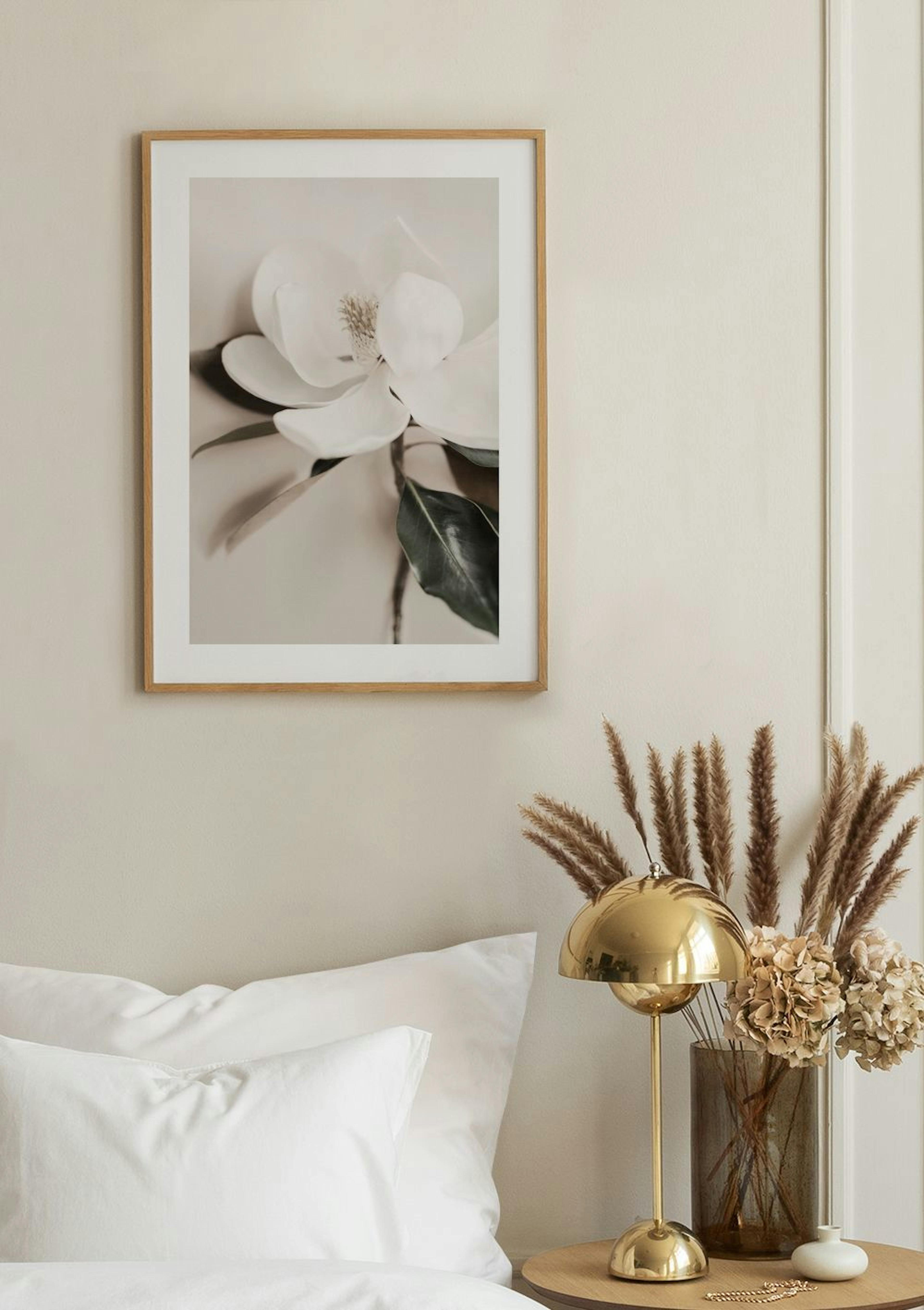Witte Bloem Poster thumbnail