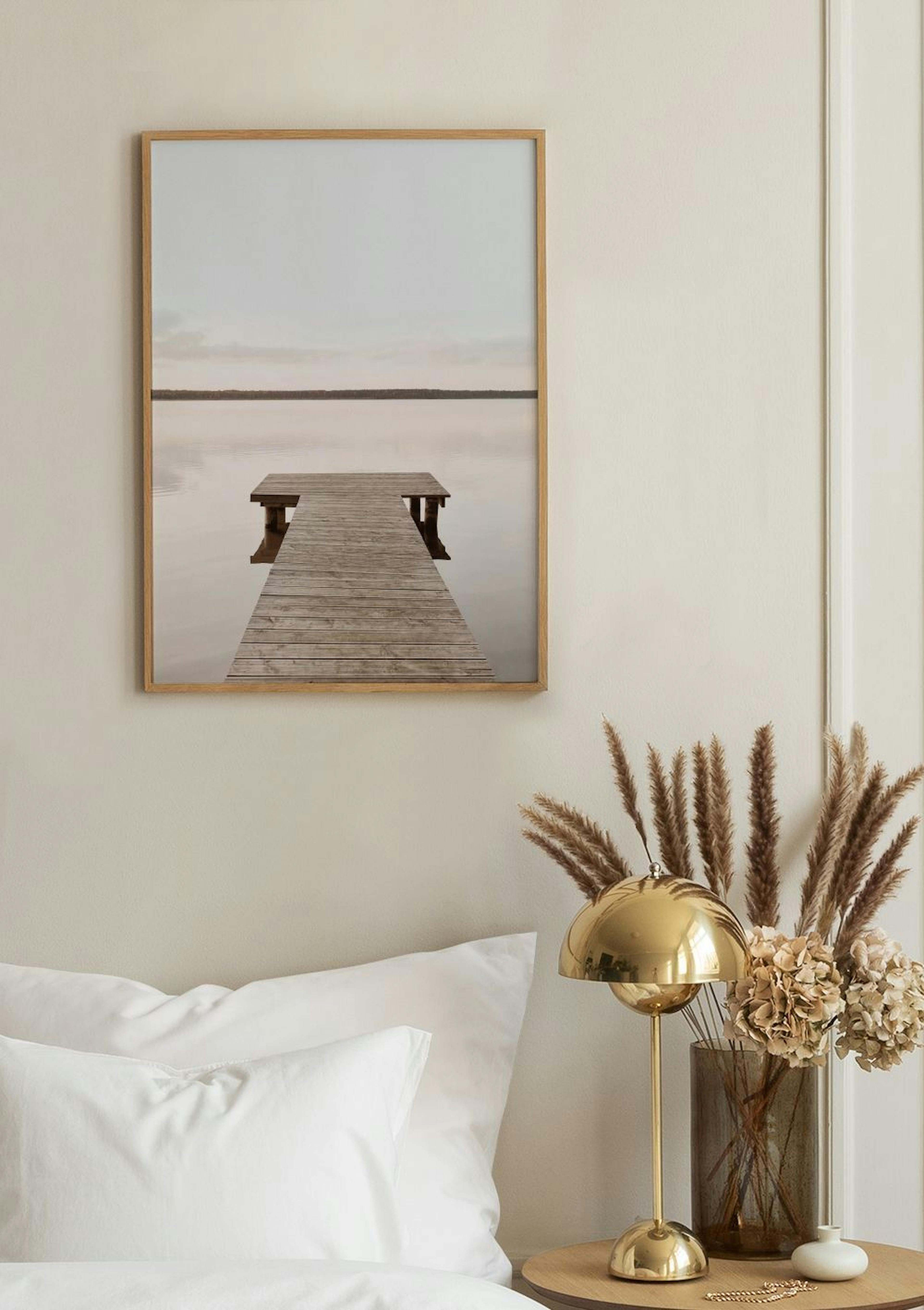 Pier in Lake Plakat thumbnail