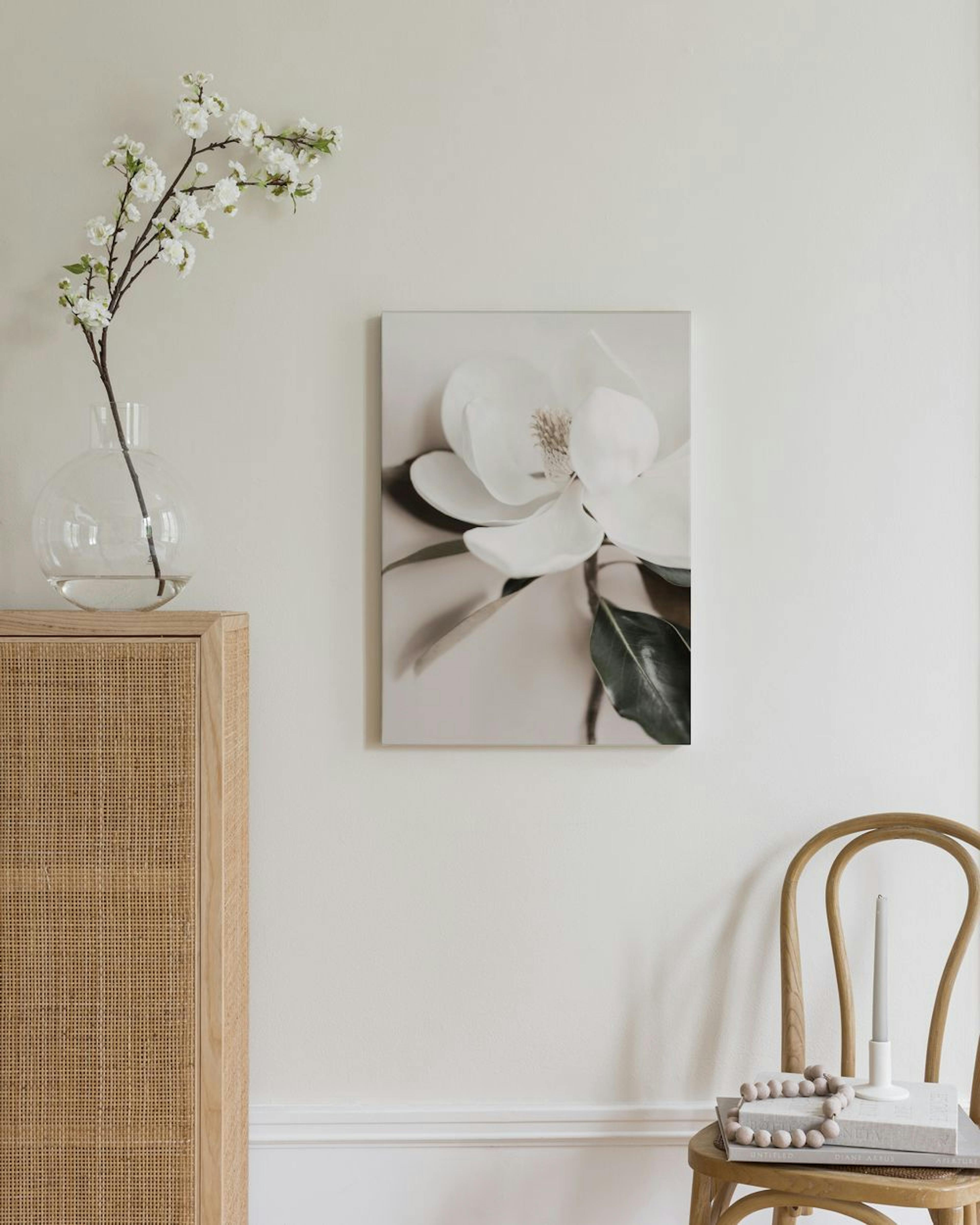 White Flower Stampa su Tela thumbnail