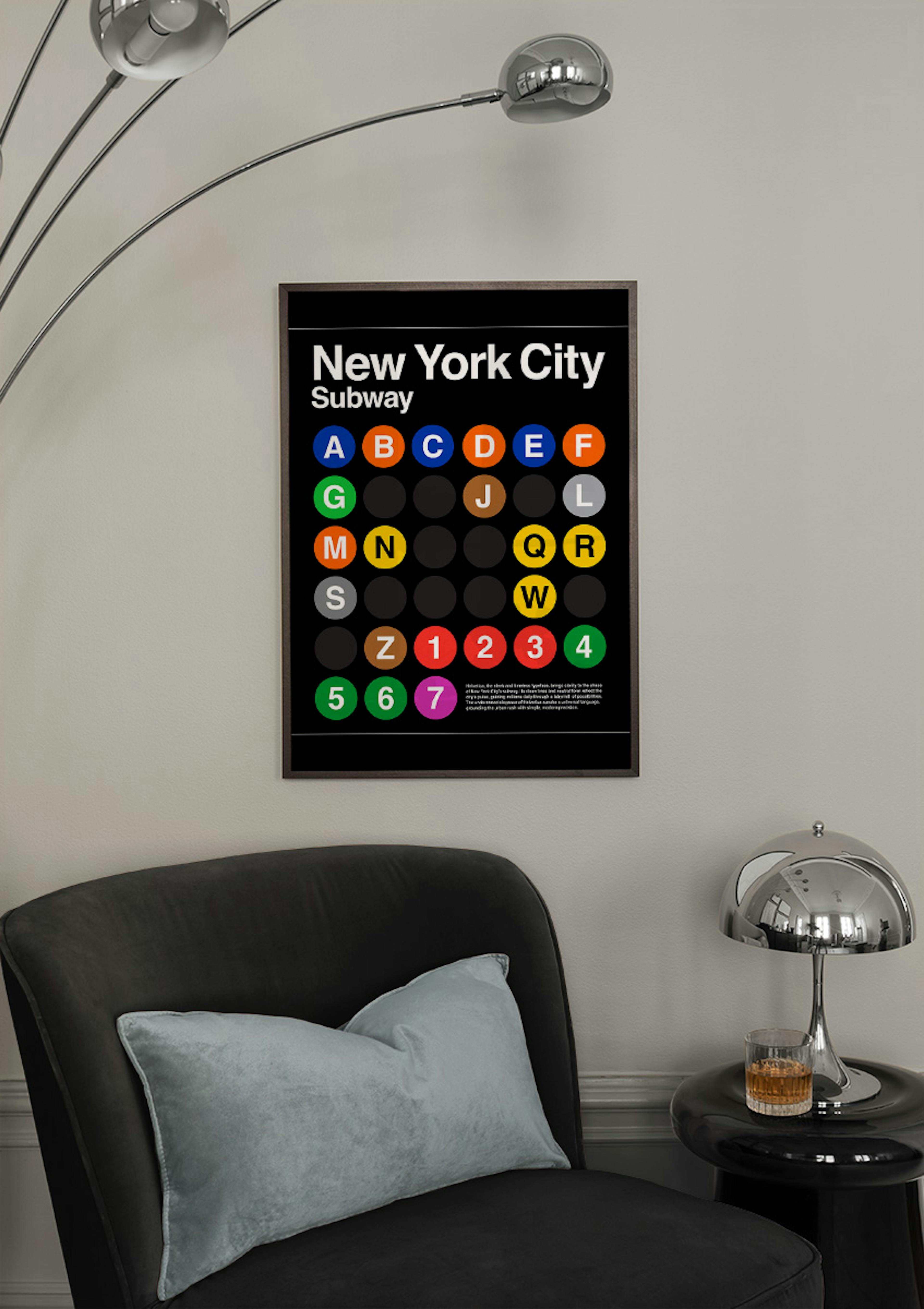 New York City Subway Poster thumbnail