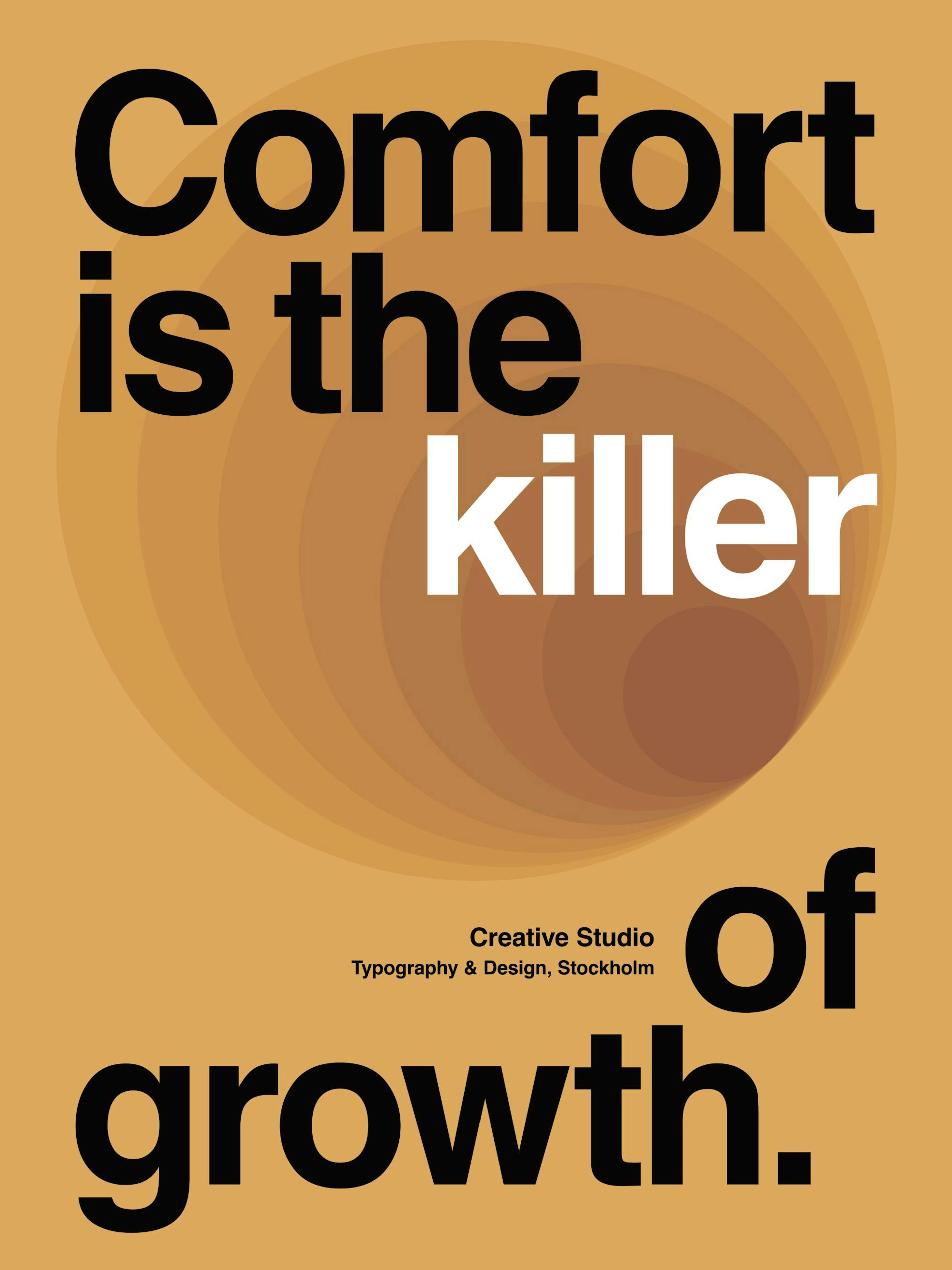 Comfort Kills Growth Poster thumbnail