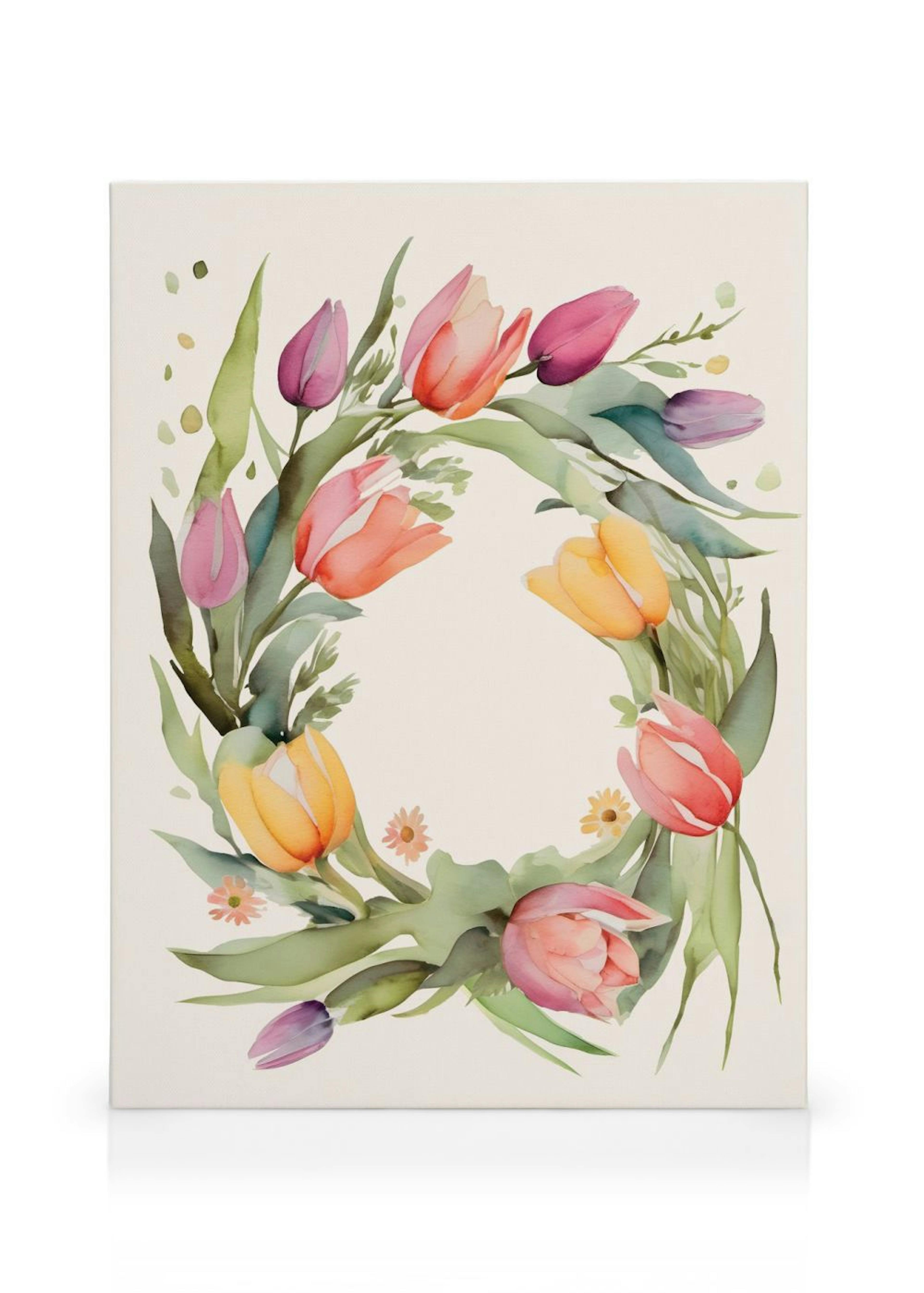 Couronne de Tulipes Toile thumbnail