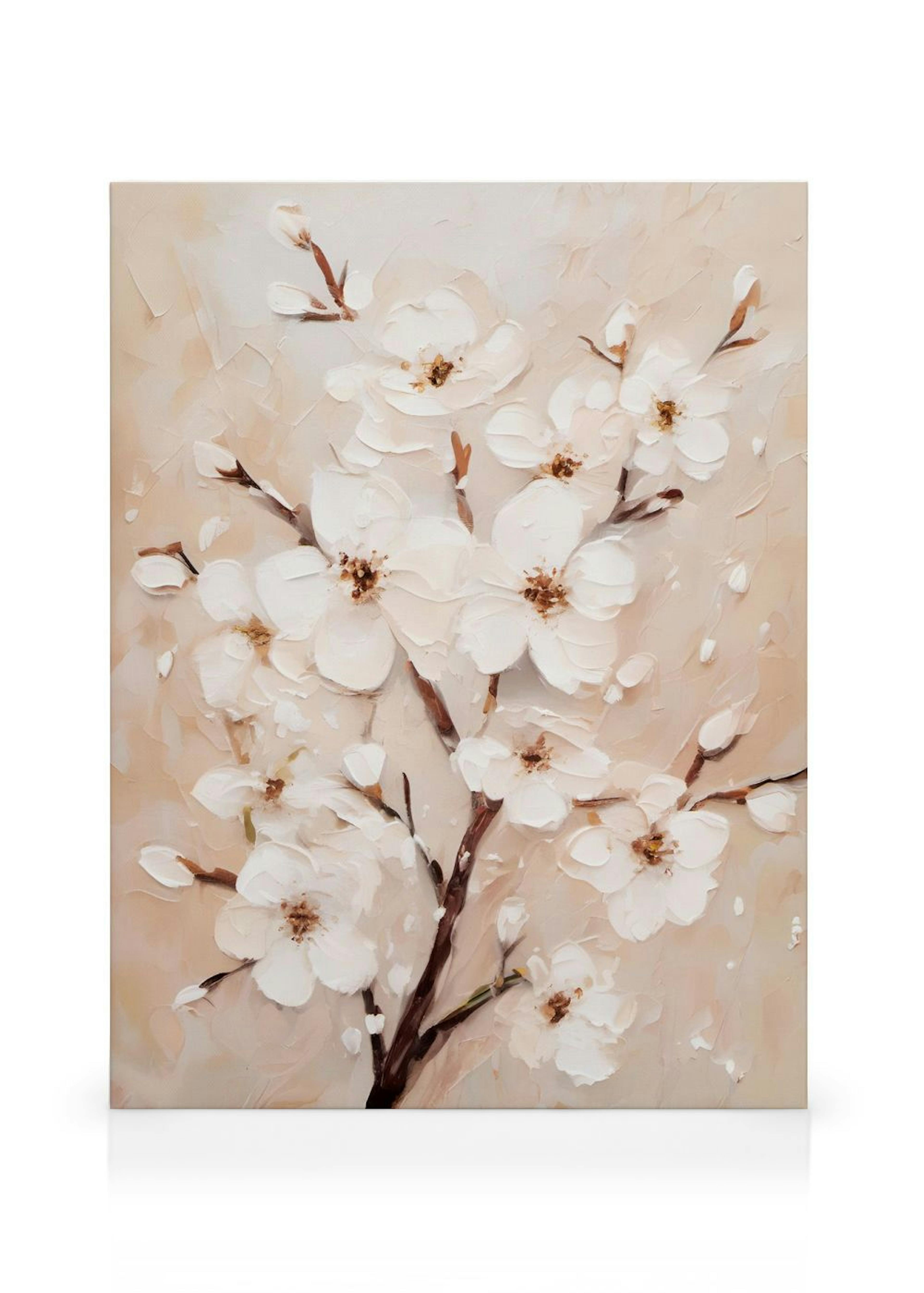Fiori di Mandorlo Bianchi Stampe su Tela thumbnail