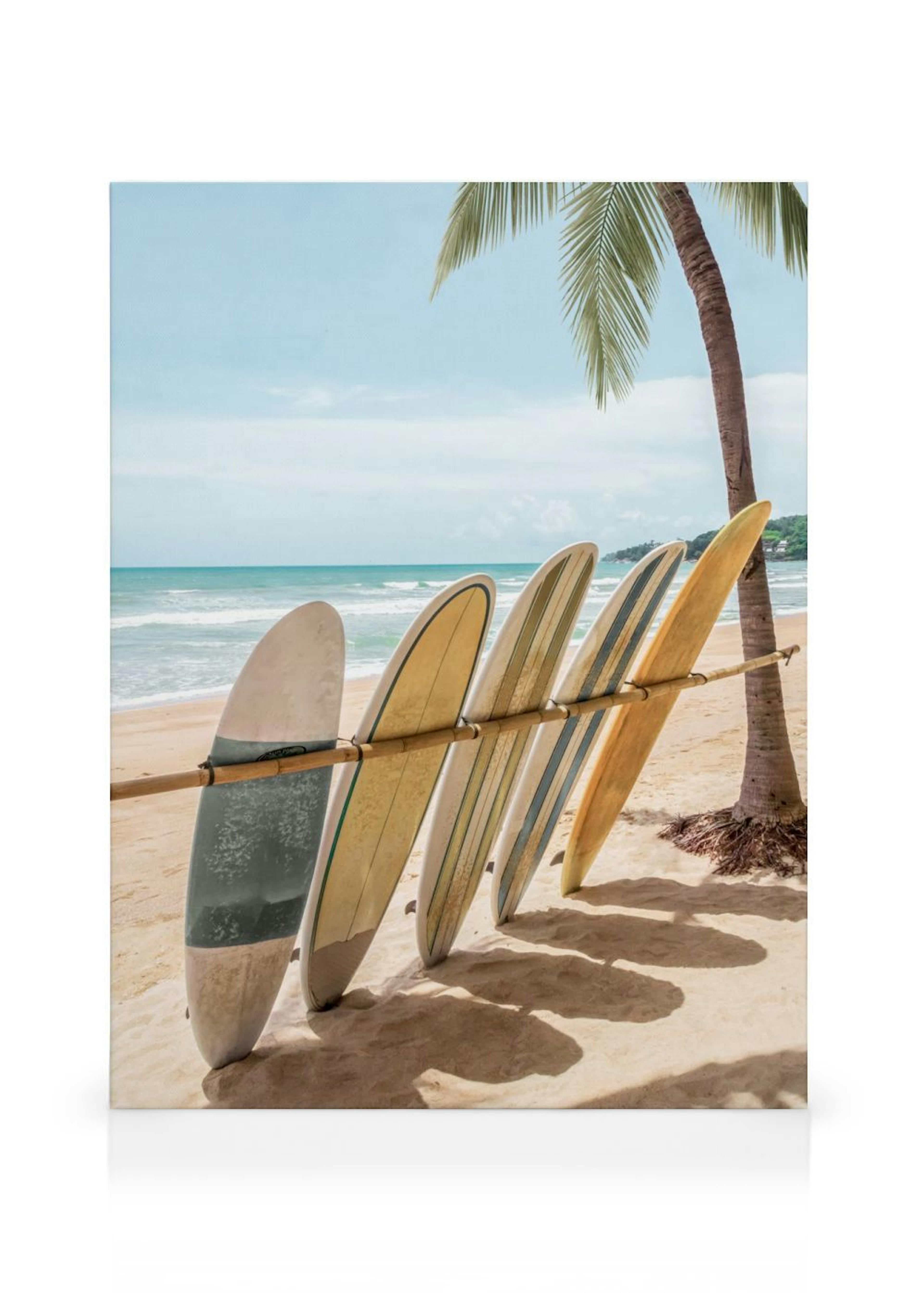 Lined Up Surfboards Leinwand thumbnail