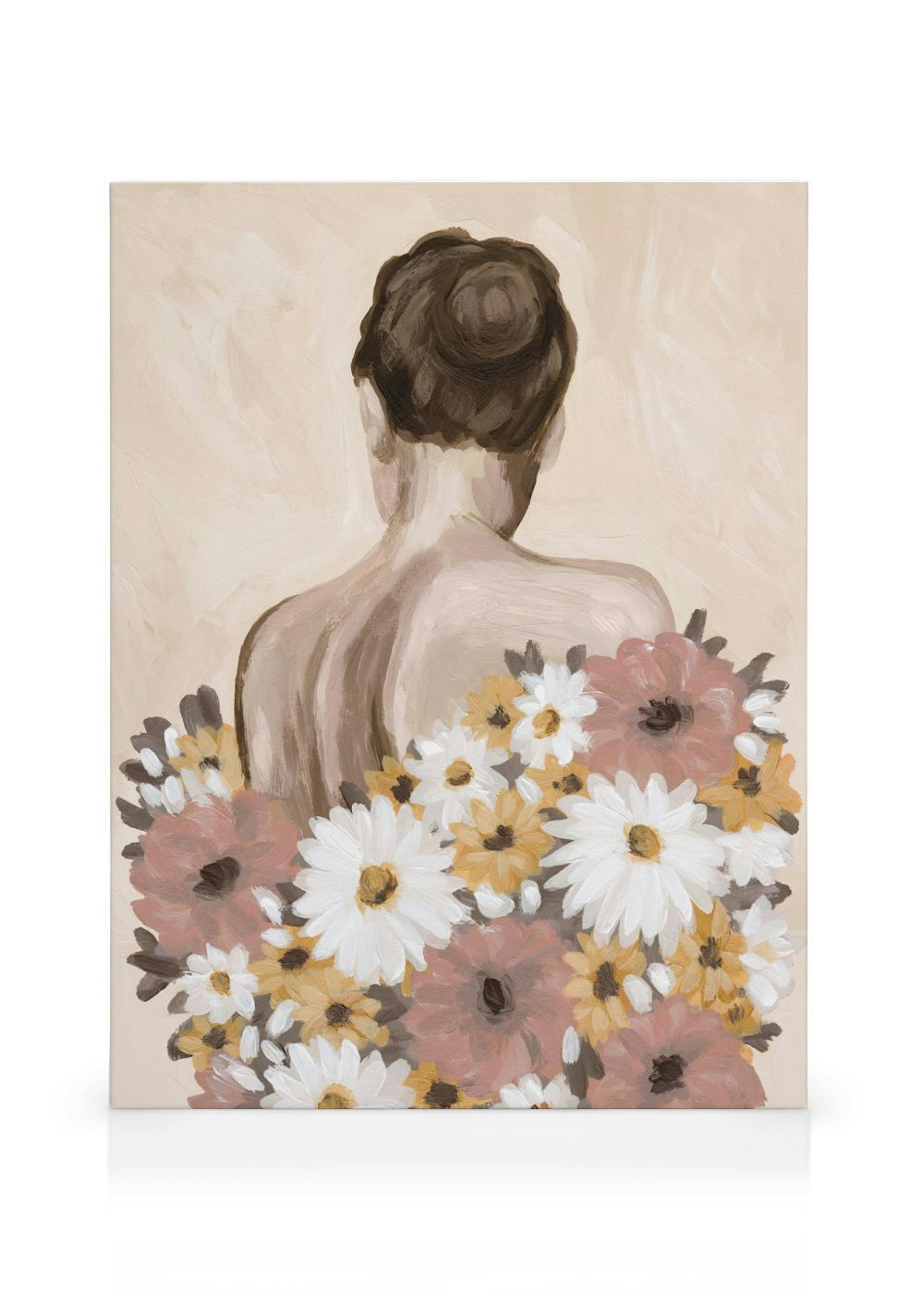 Dress of Flowers Stampa su Tela thumbnail