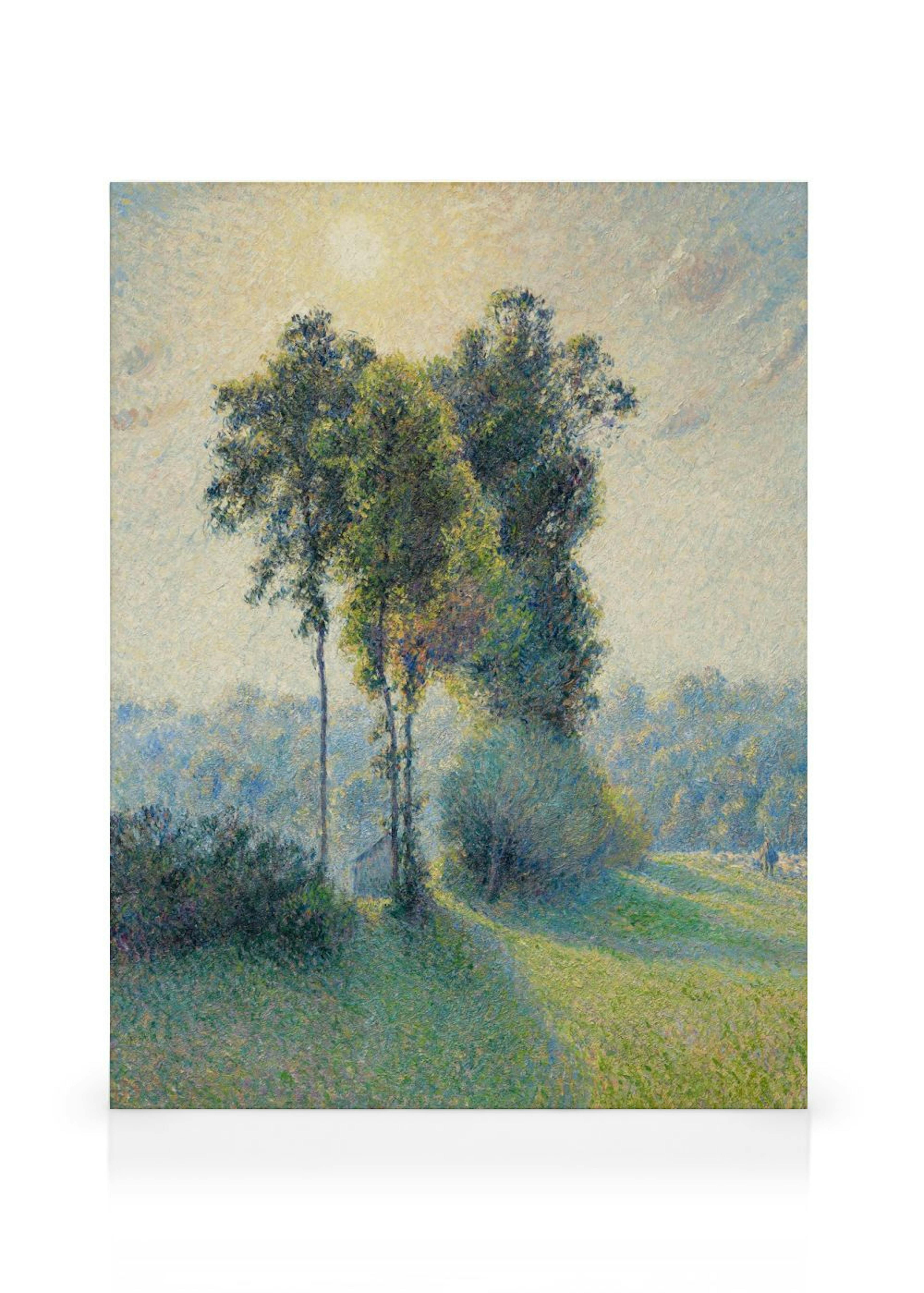 Camille Pissarro - Landscape at Saint-Charles, Near Gisors, Sunset Stampa su Tela thumbnail