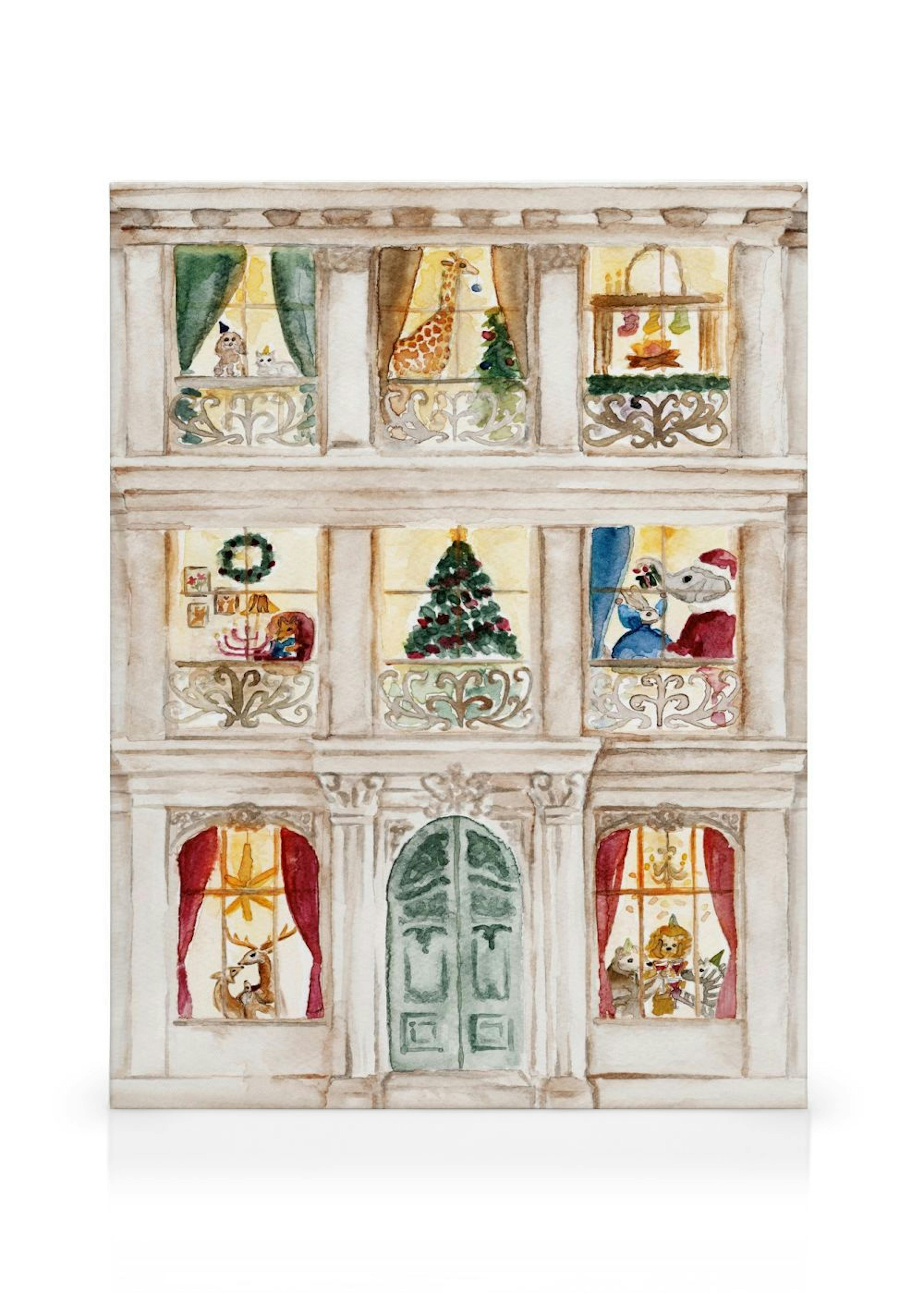 The Christmas House Canvas print thumbnail