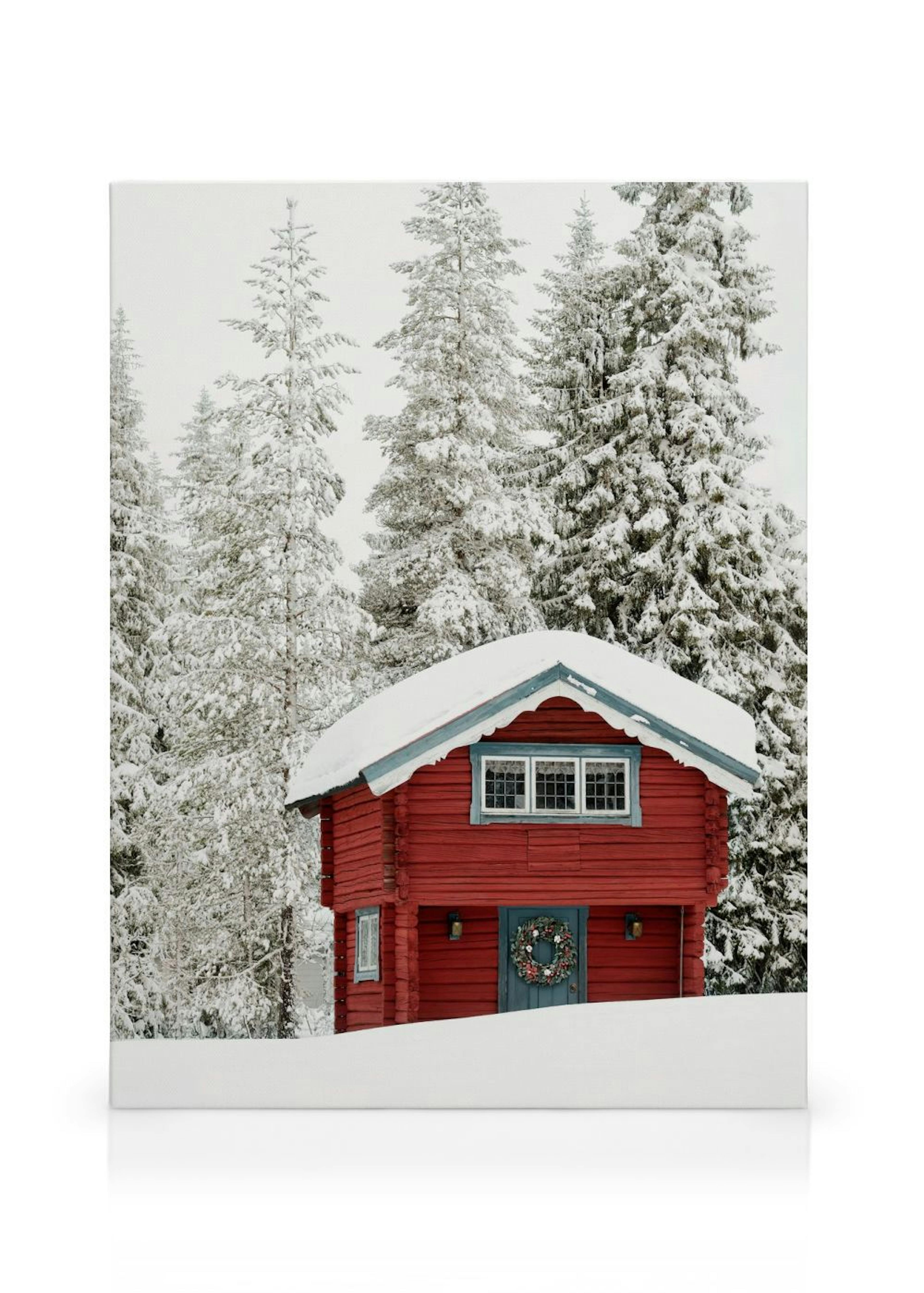 Red Holiday Cabin Toile thumbnail