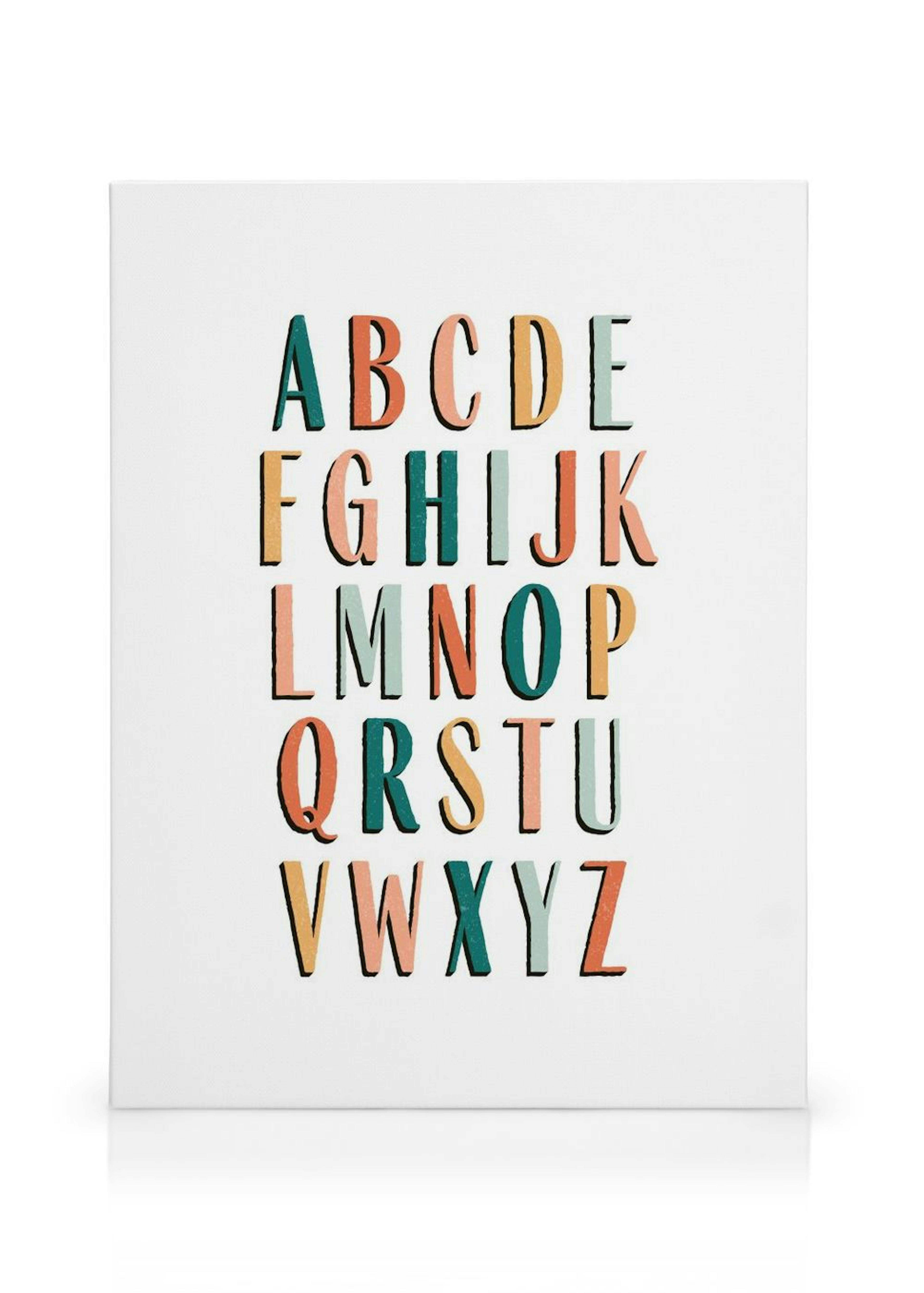 Colourful Alphabet Stampa su Tela thumbnail
