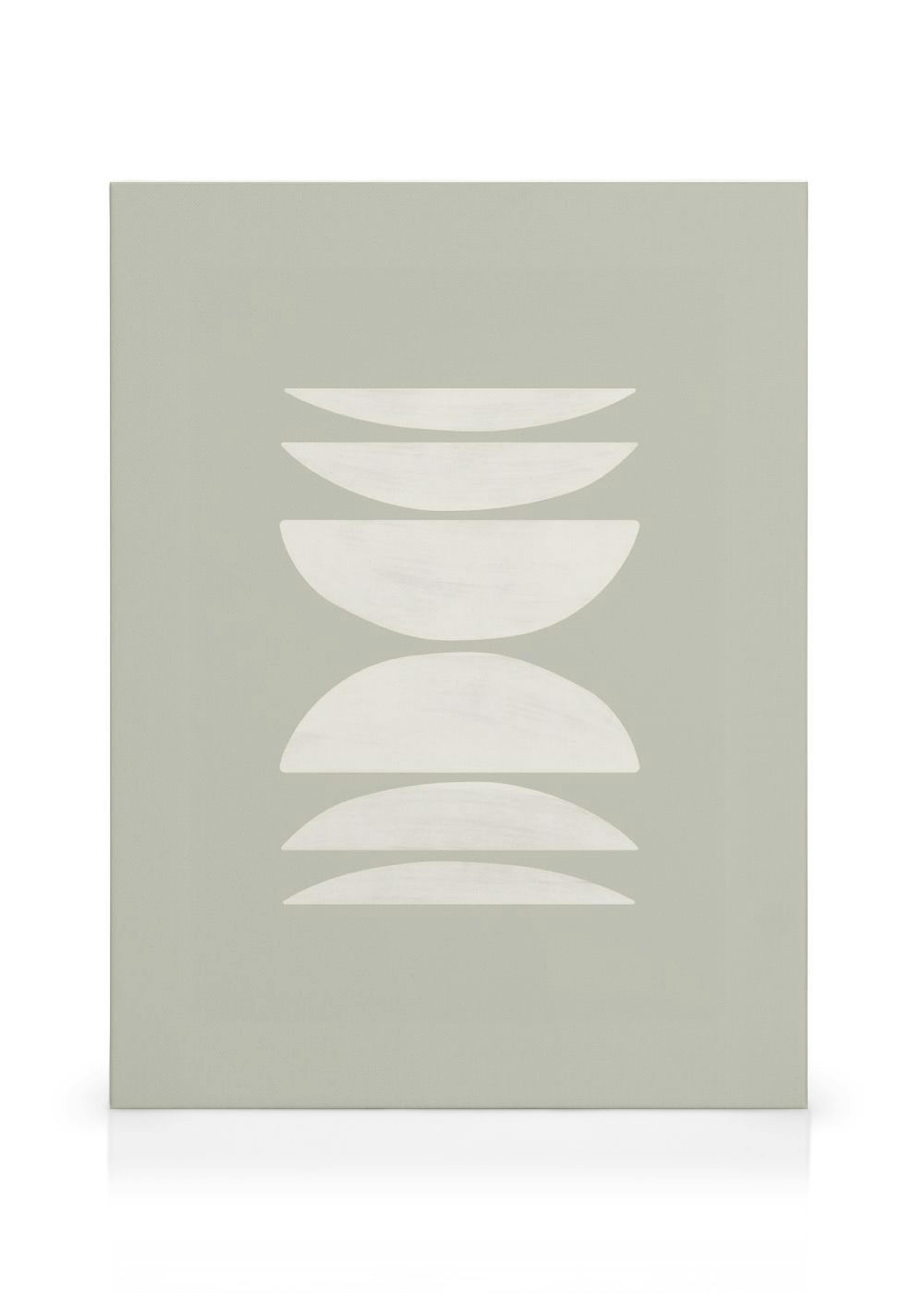 Graphic Pattern Green Canvas Print thumbnail