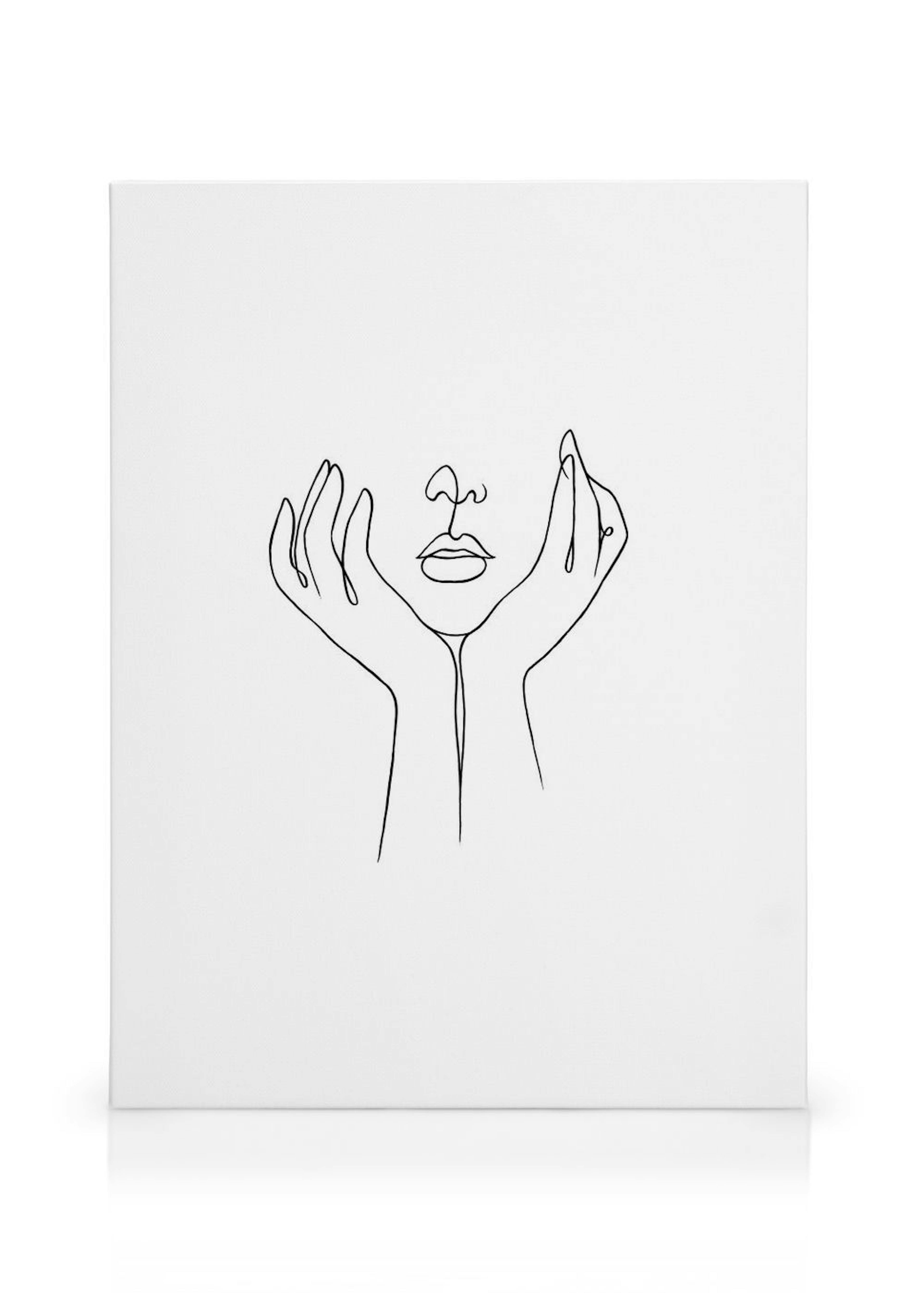 Thinking Line Art Toile thumbnail
