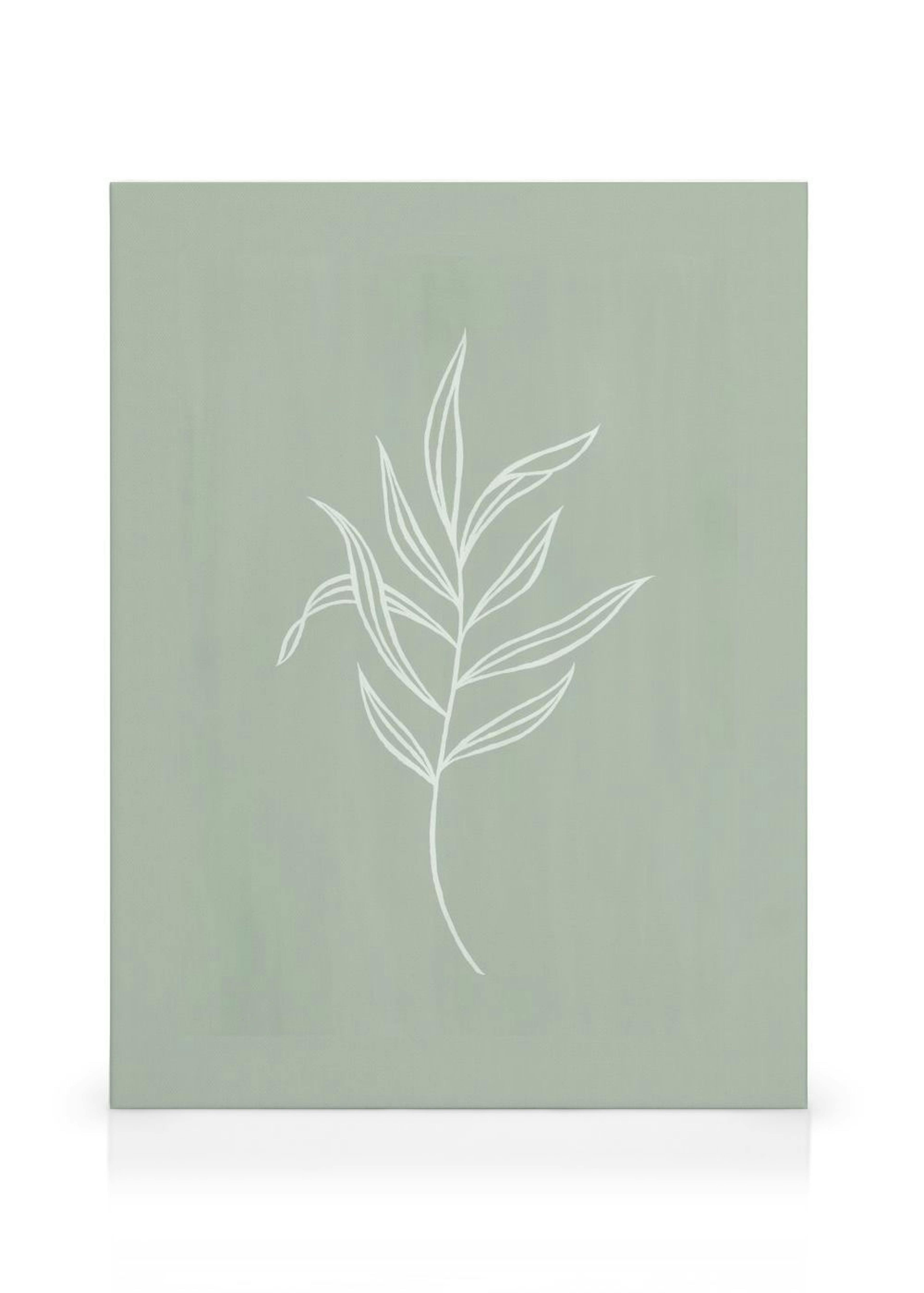 Leaves in Green Canvas Print thumbnail