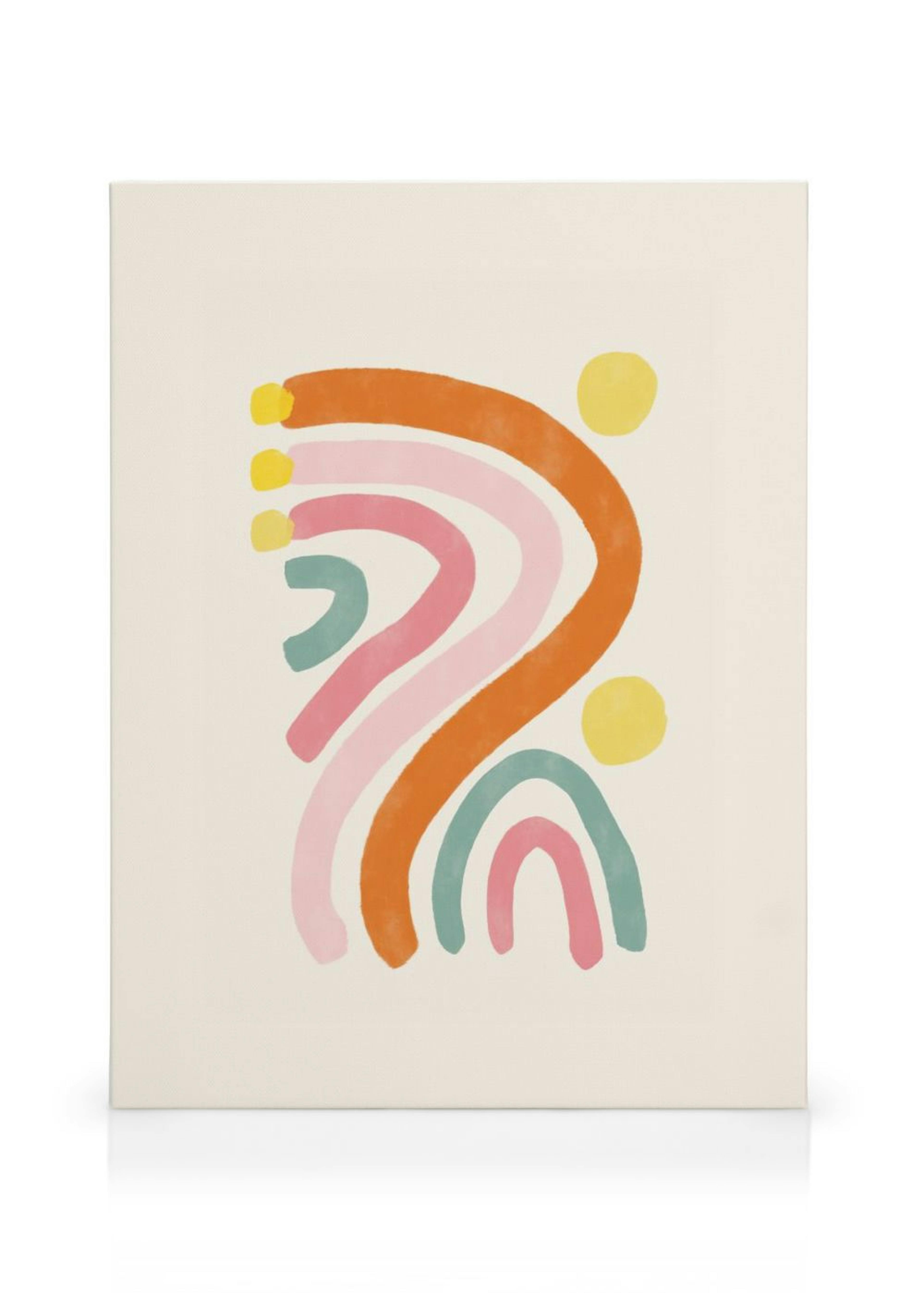 Colour Splash Abstract Toile thumbnail