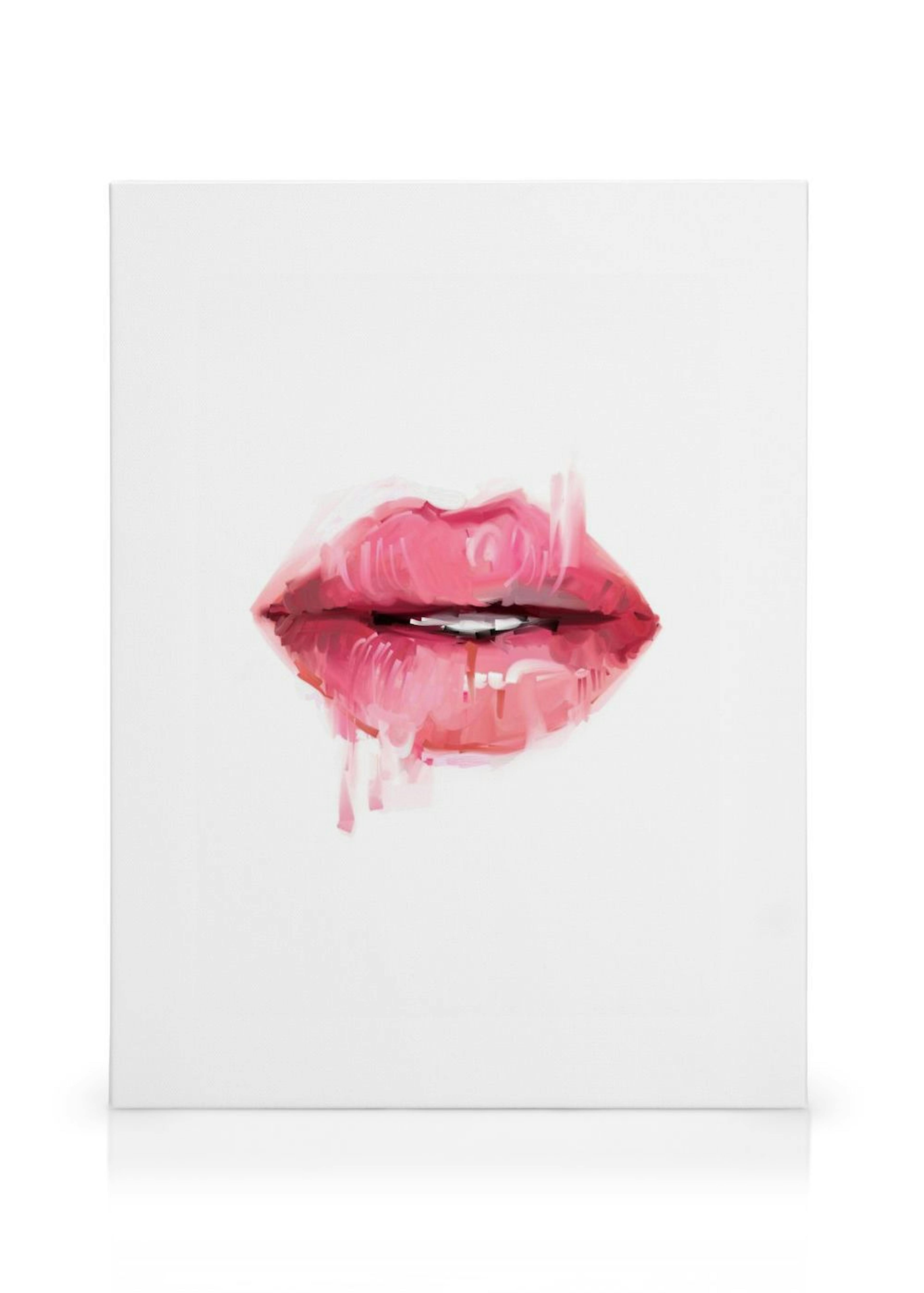 Pink Lips Canvas Print thumbnail