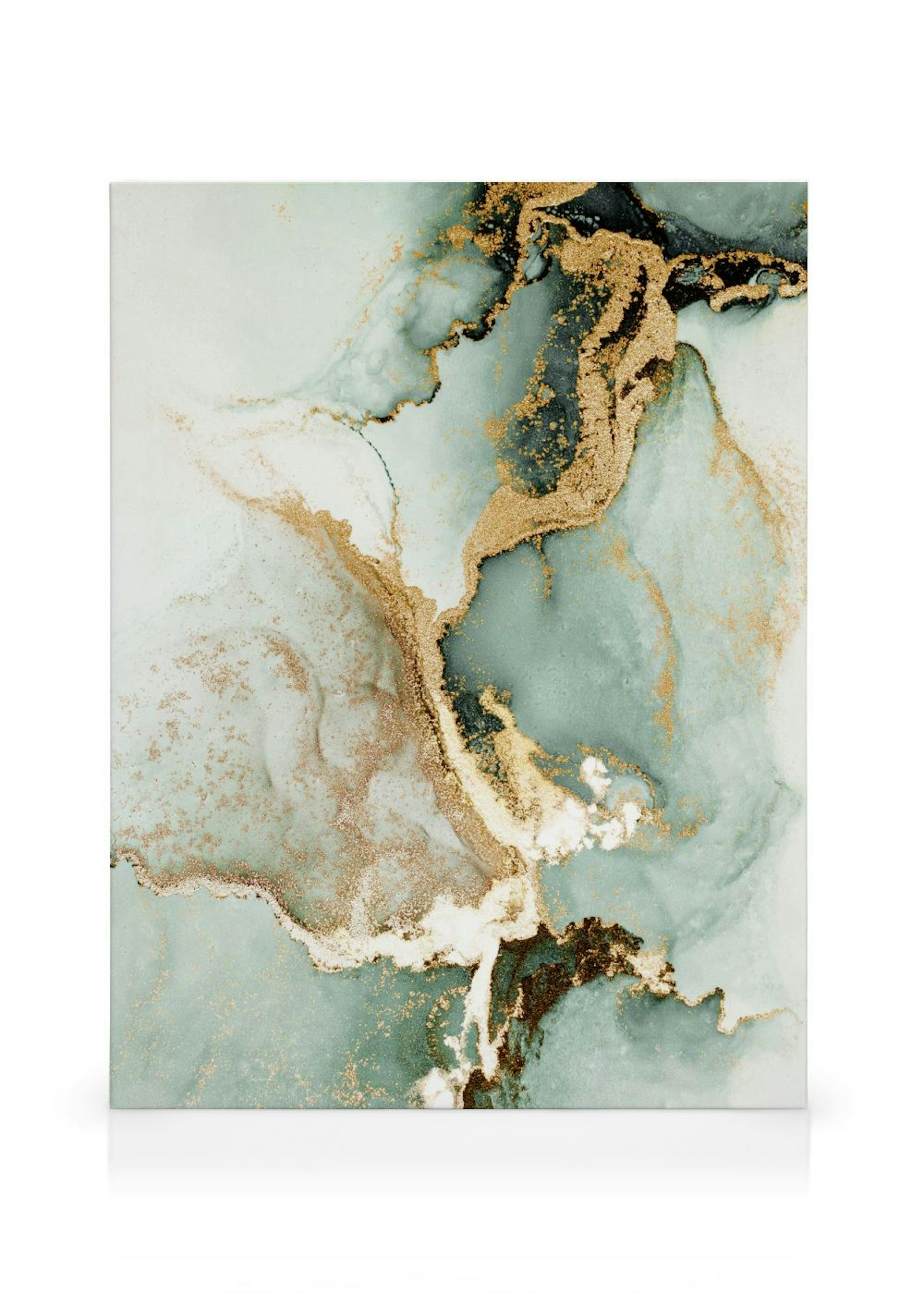 Abstract Green Marble No2 Toile thumbnail