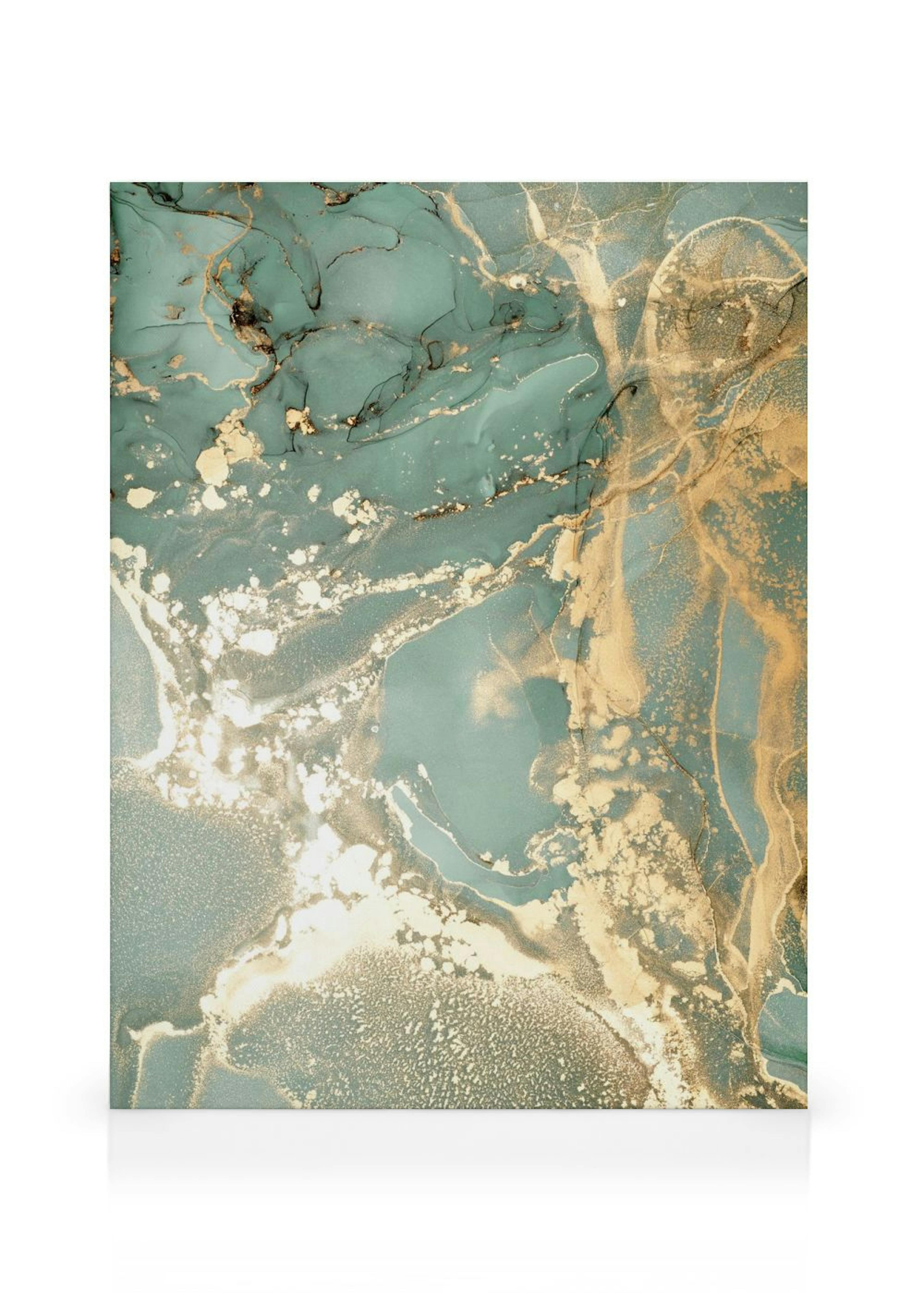 Abstract Green Marble No1 Leinwand thumbnail