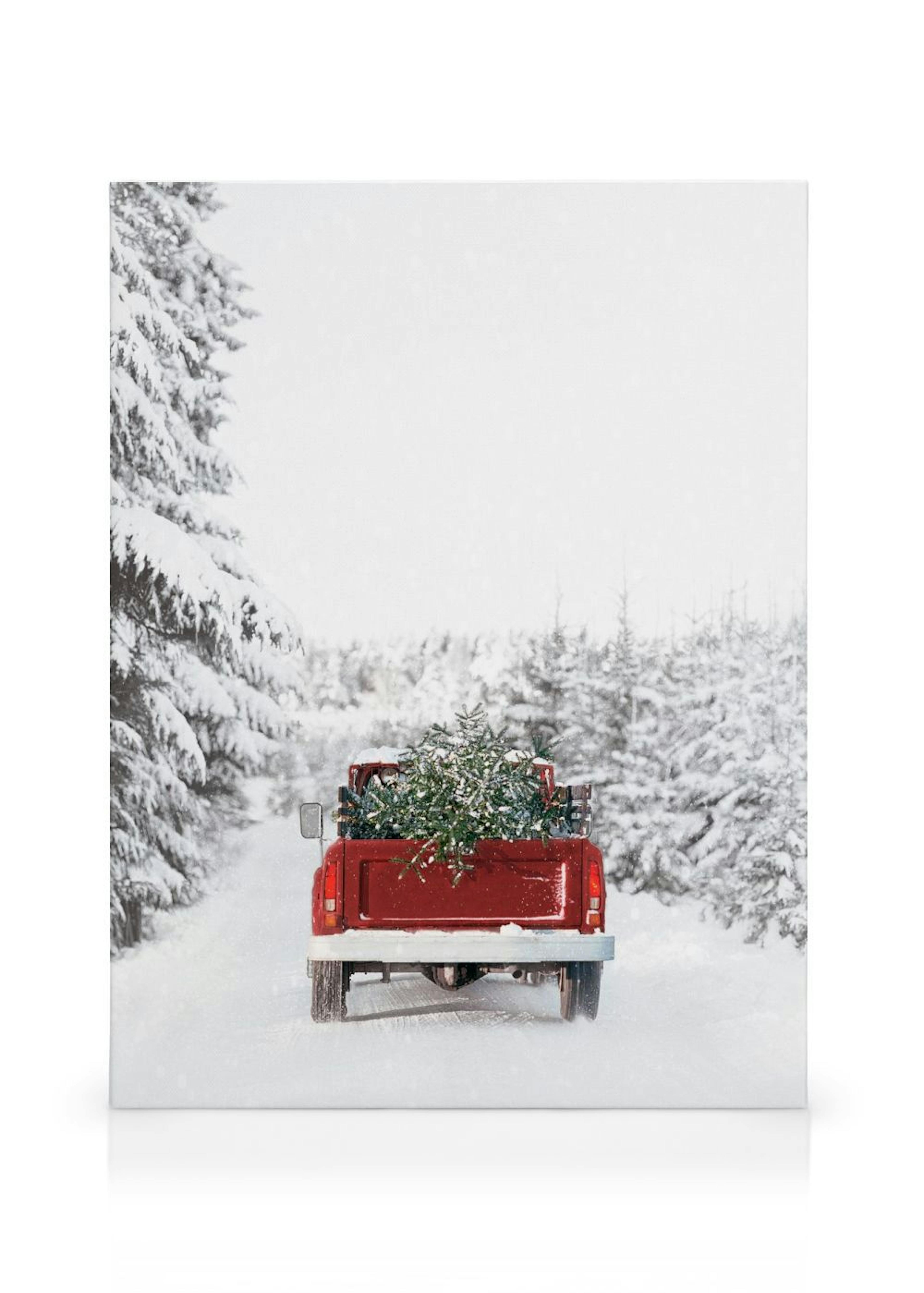Driving Home for Christmas Canvas print thumbnail