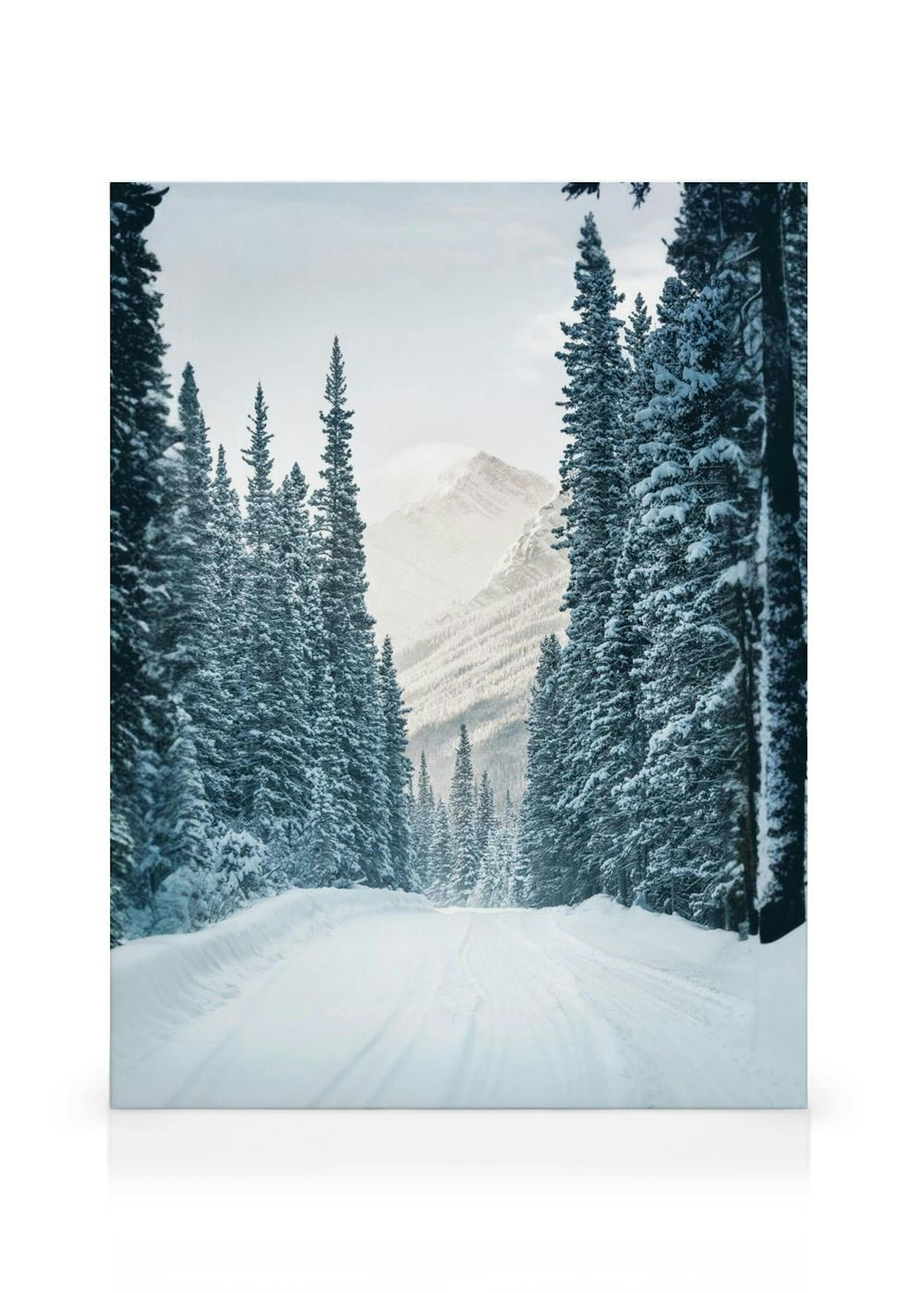 Winter Road Leinwand thumbnail
