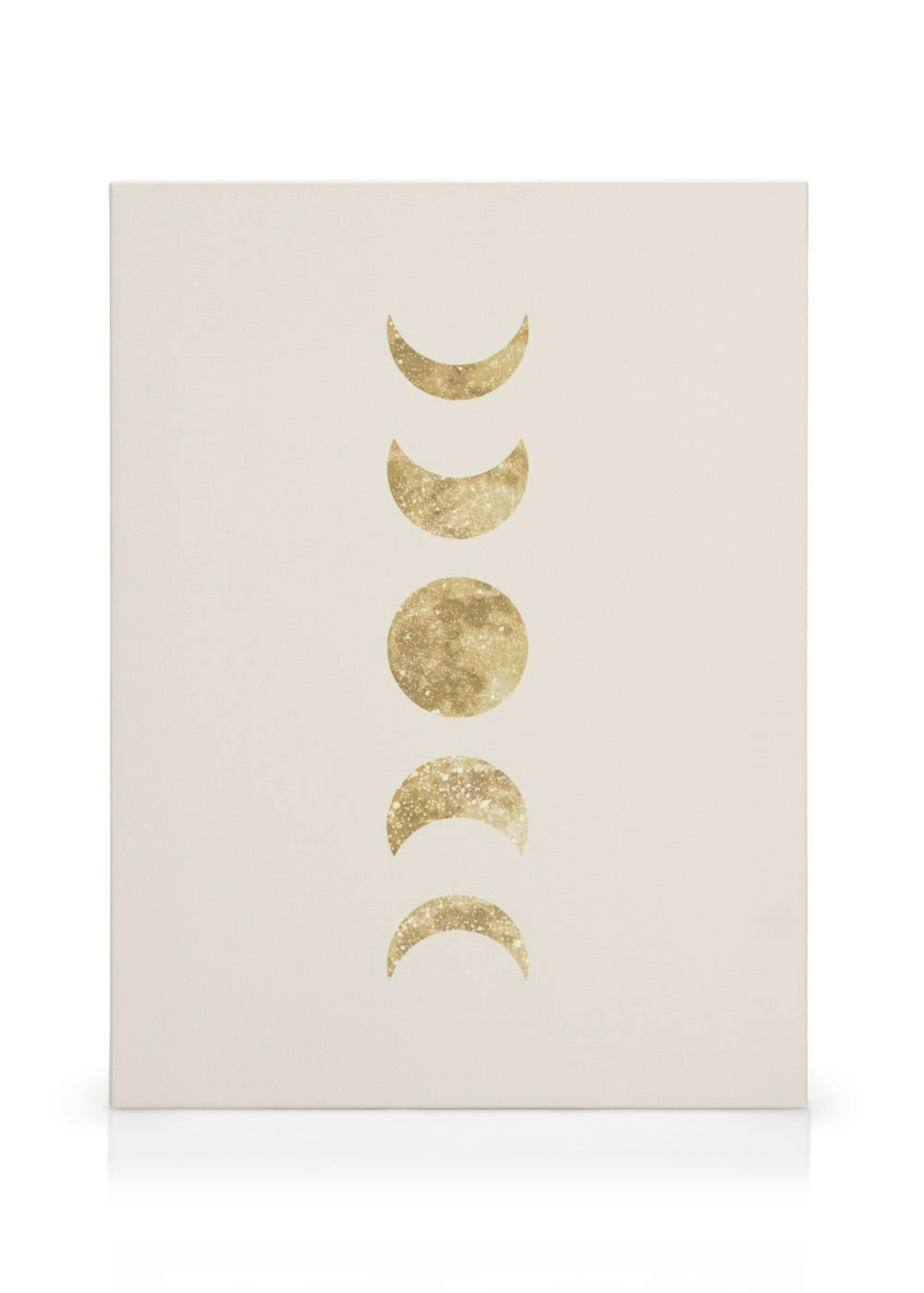 Golden Moon Phases Canvas print thumbnail