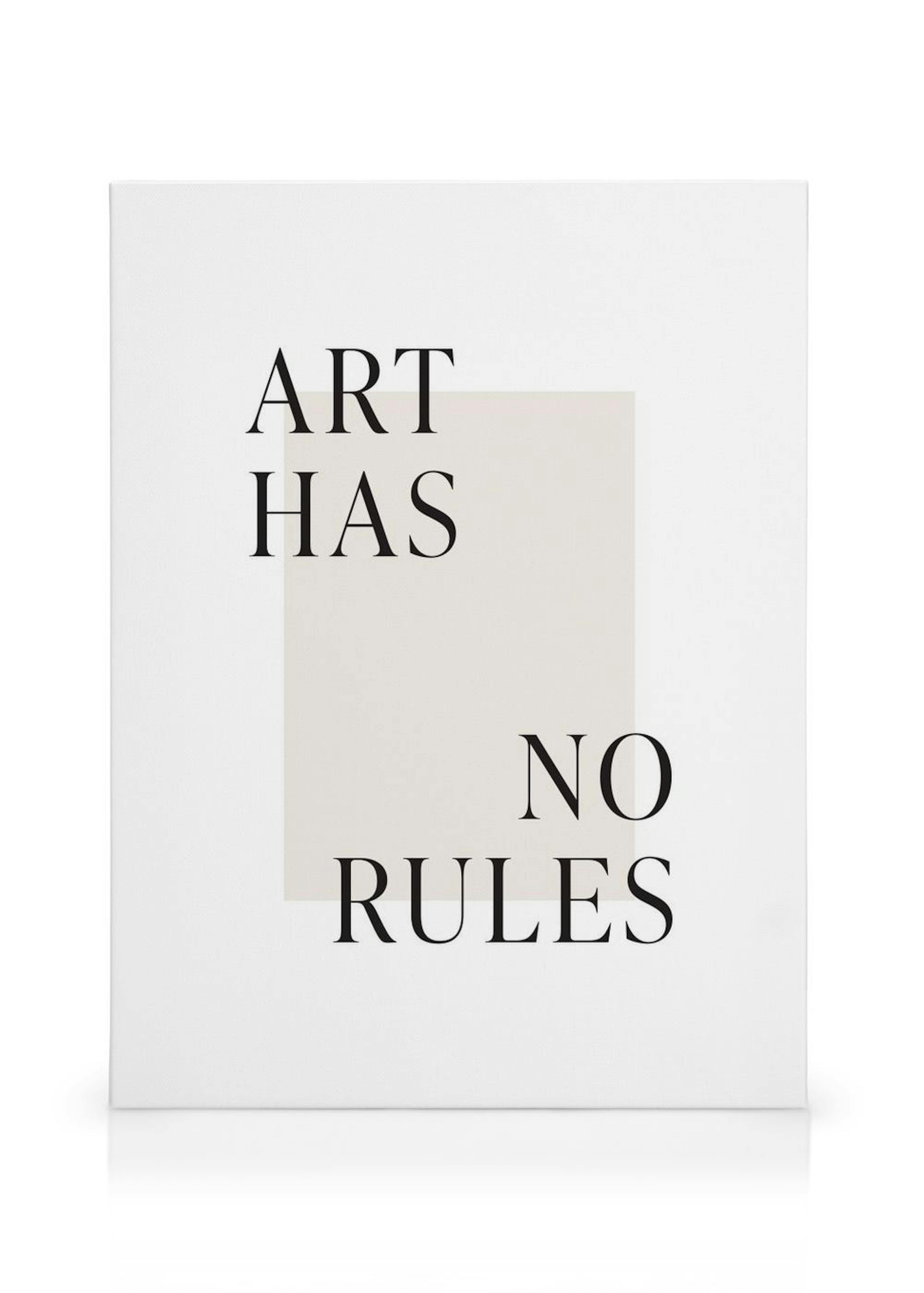 Art Has No Rules Stampa su Tela thumbnail