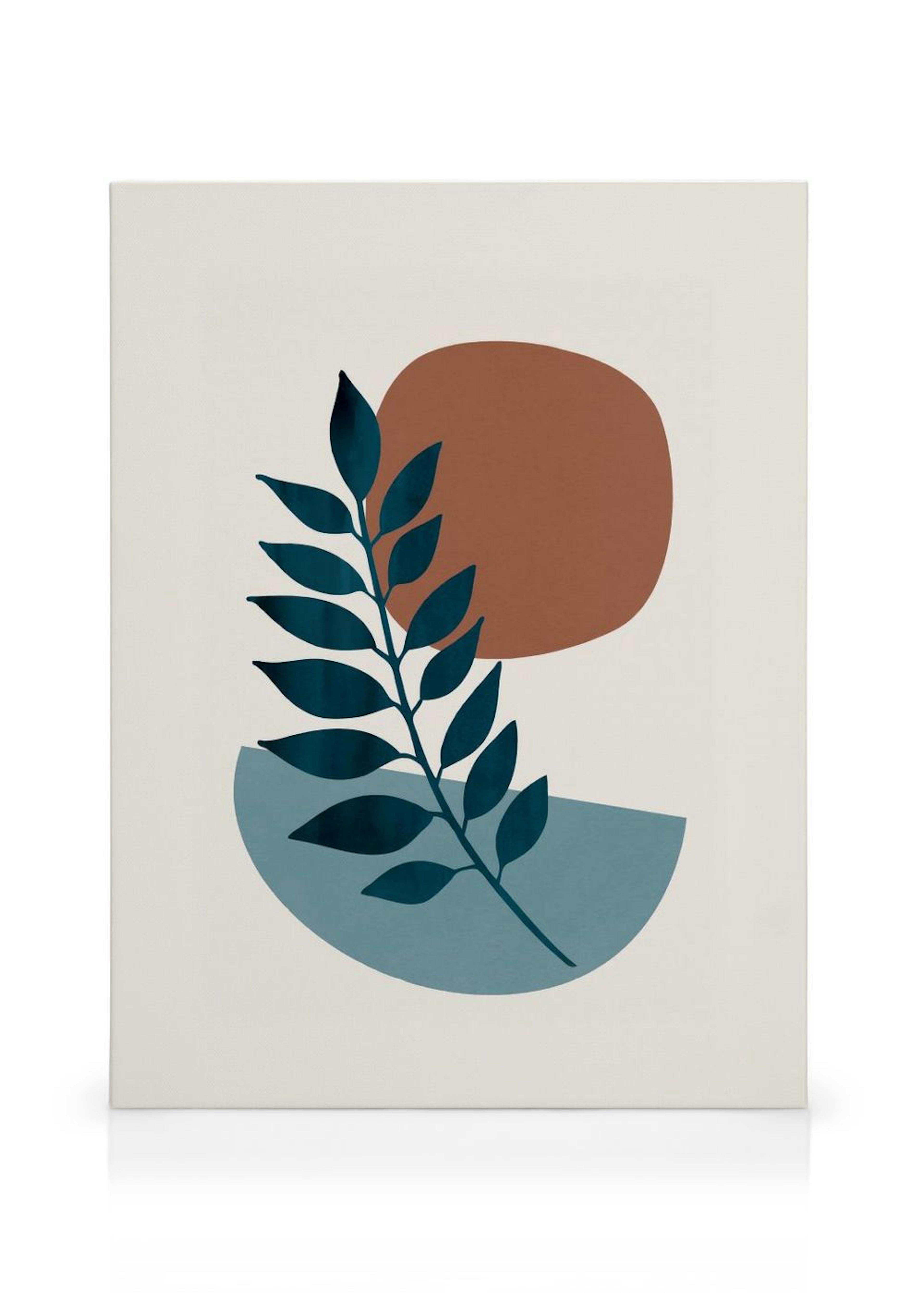 Botanical Shapes No1 Canvas Print thumbnail