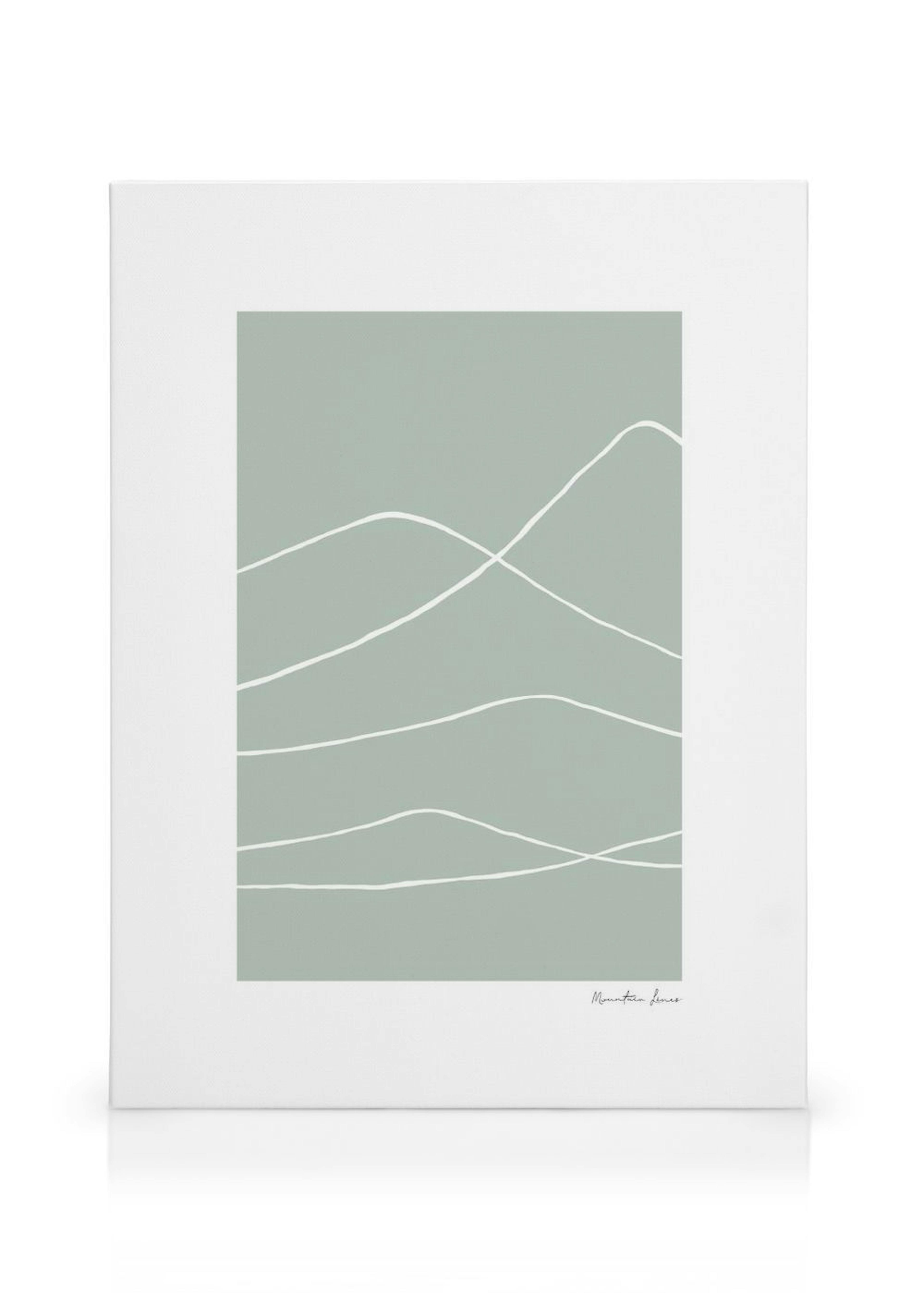 Mountain Lines Canvas Print thumbnail