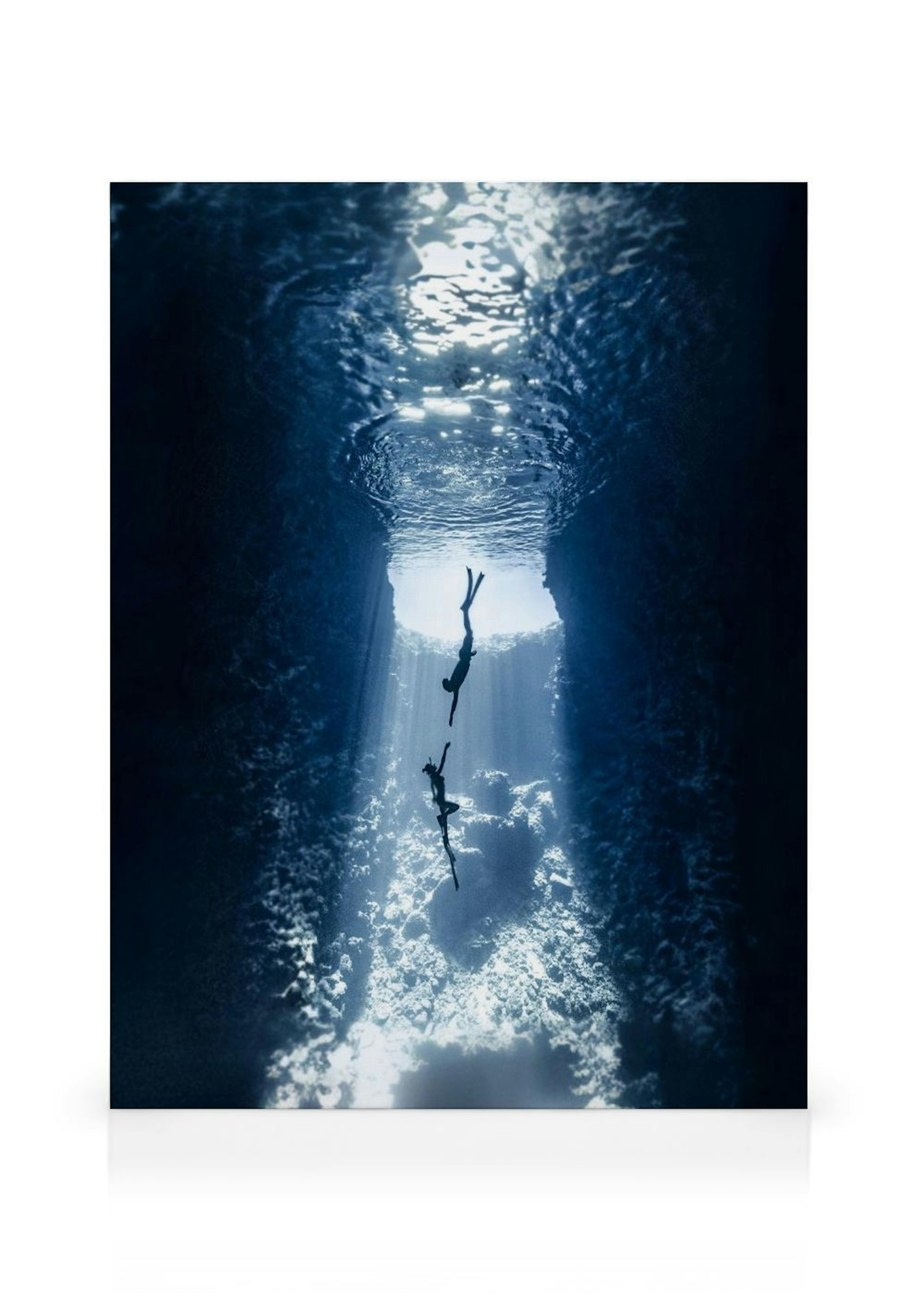 Diving Couple Leinwand thumbnail