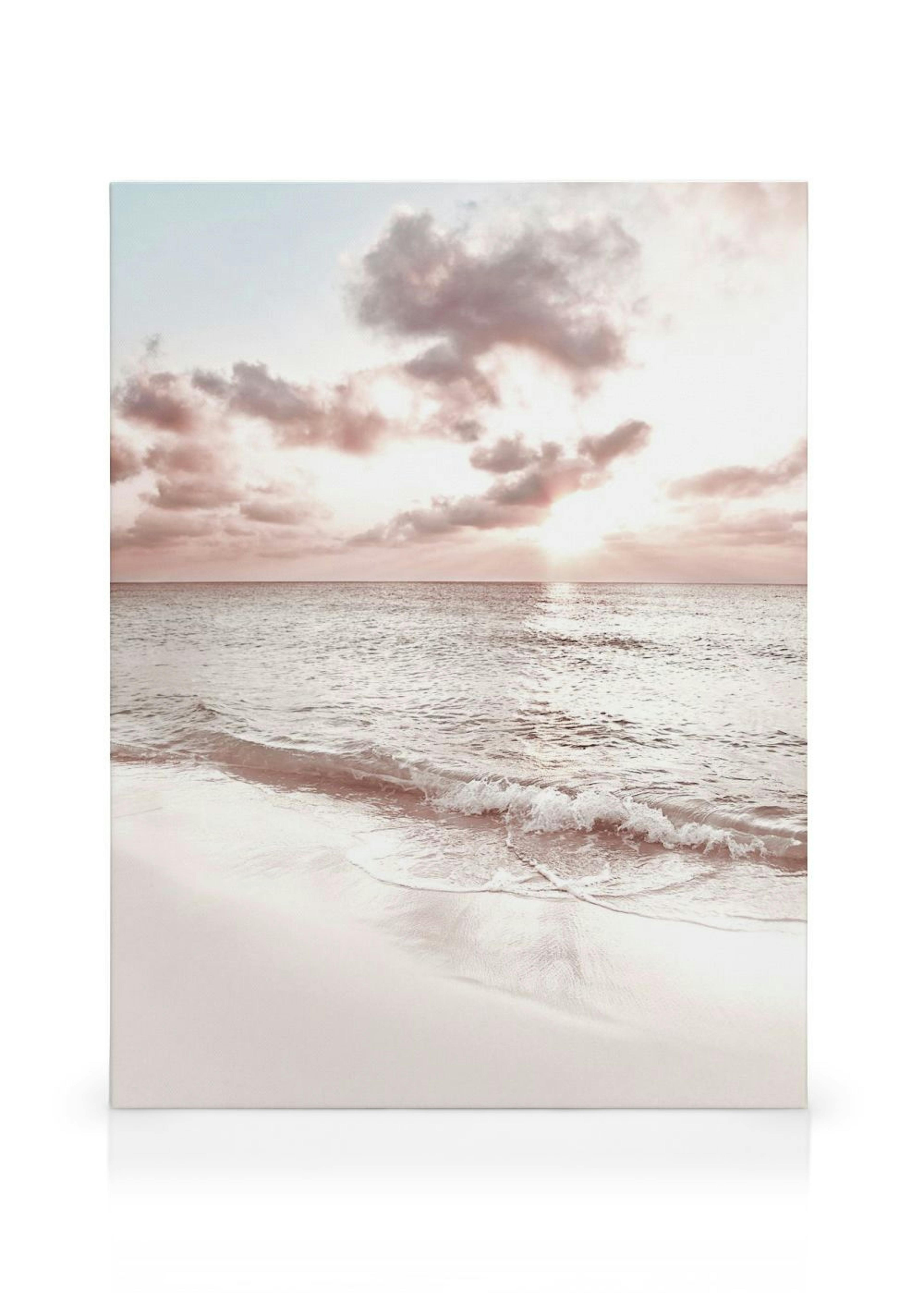 Coucher de Soleil Couleur Pêche Toile thumbnail