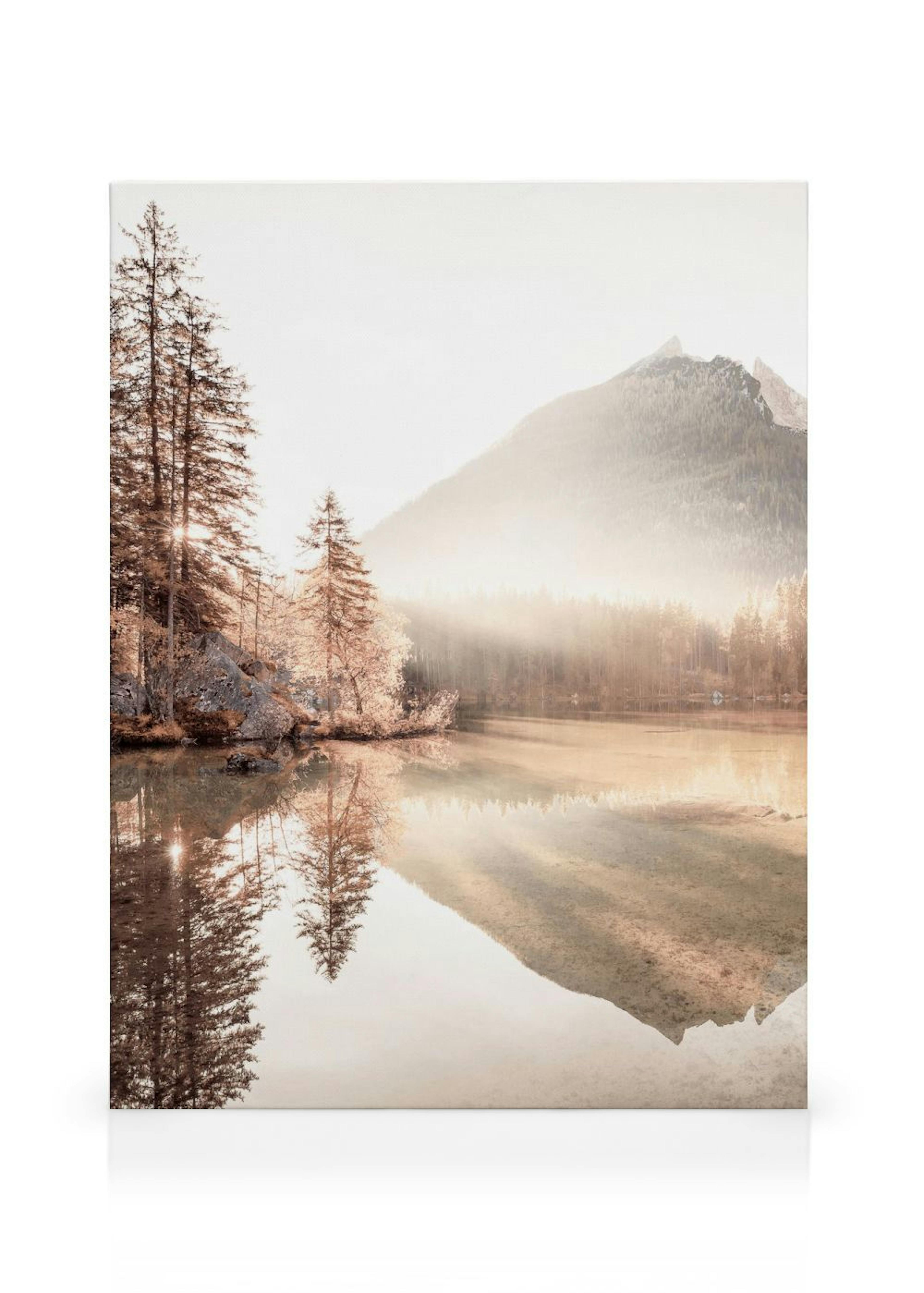 Lever de Soleil Brumeux Toile thumbnail