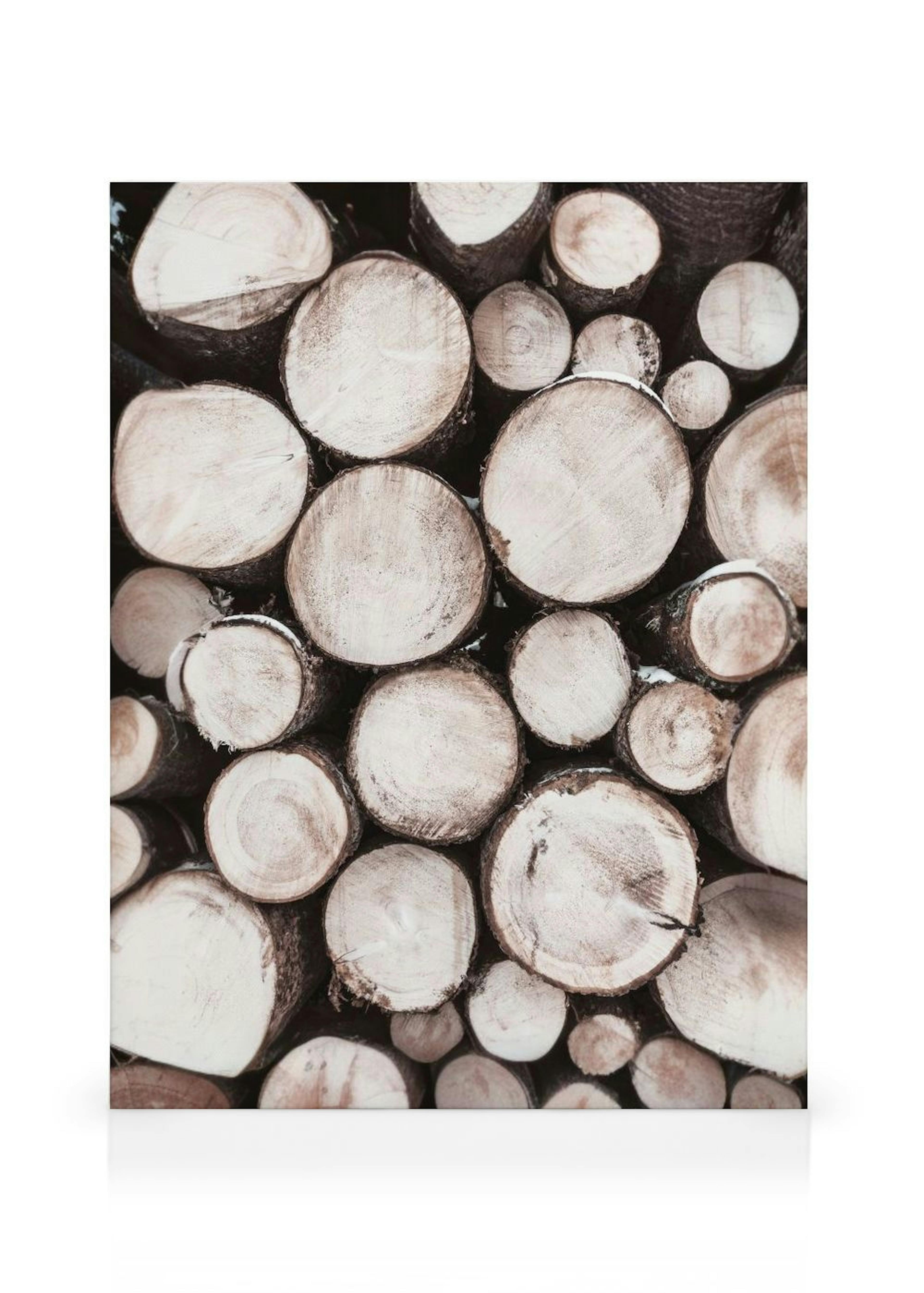 Pile of Wood Stampa su Tela thumbnail