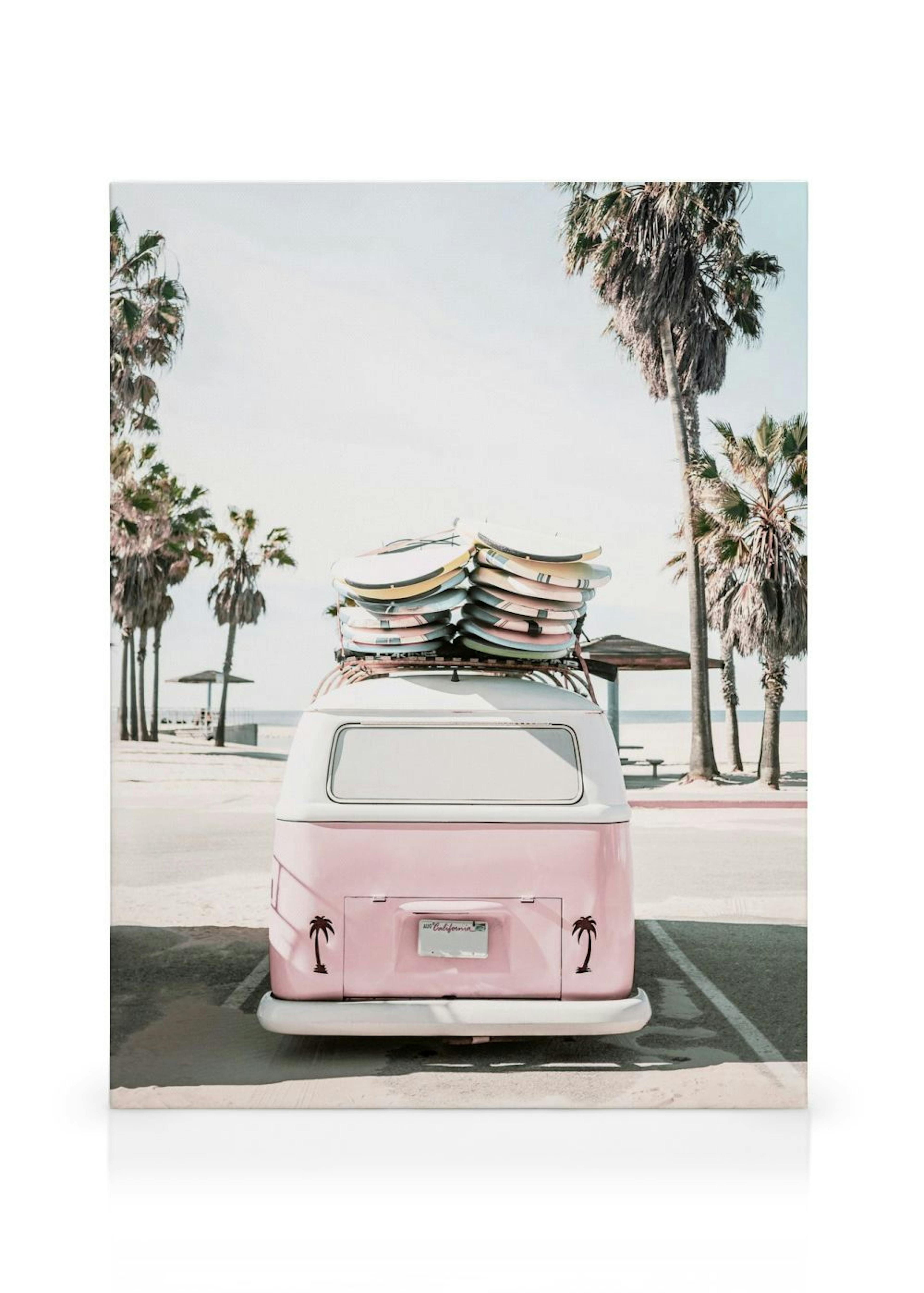 Kalifornien Surf Bus Leinwand thumbnail
