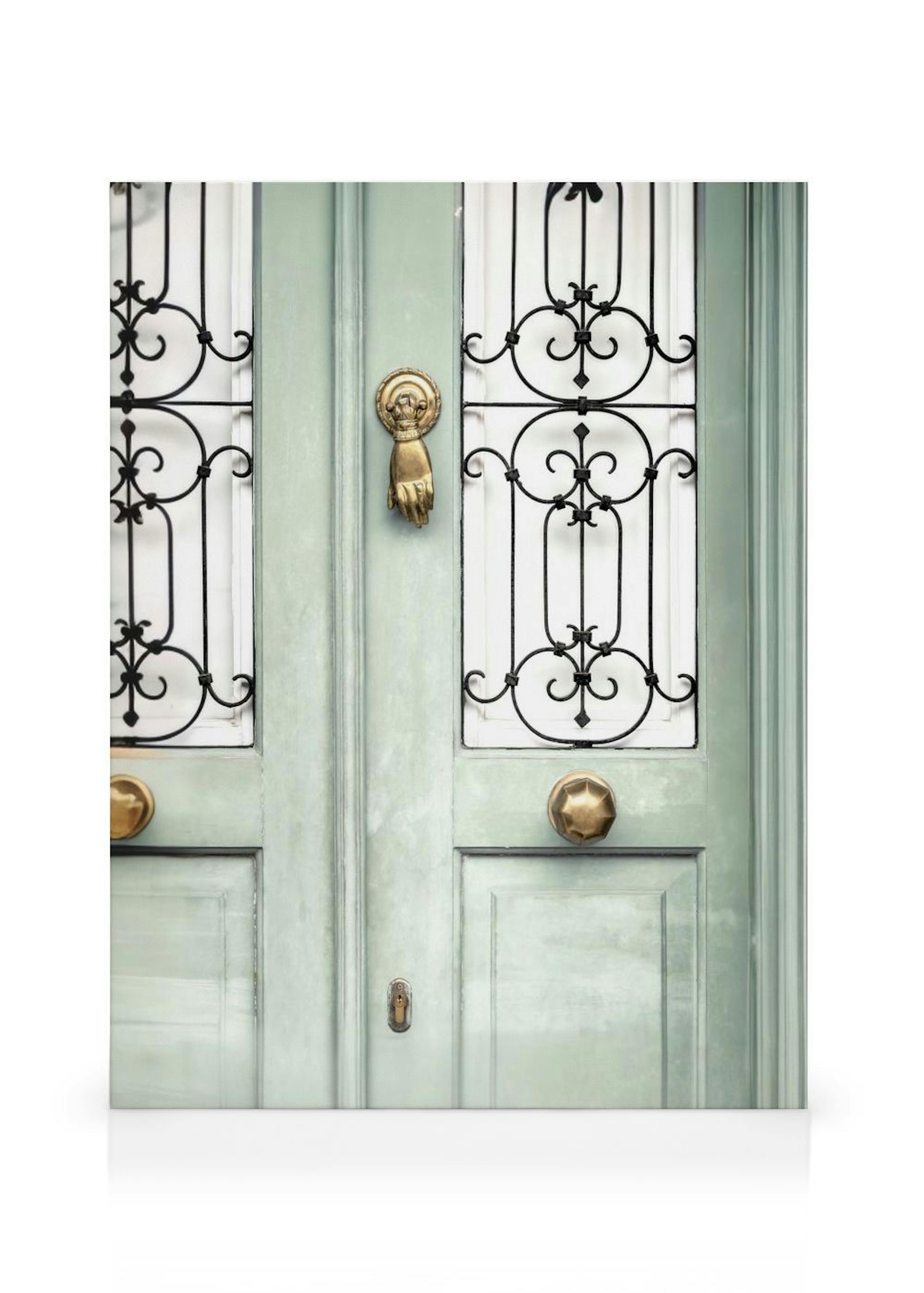 Light Green Door Canvas Print thumbnail