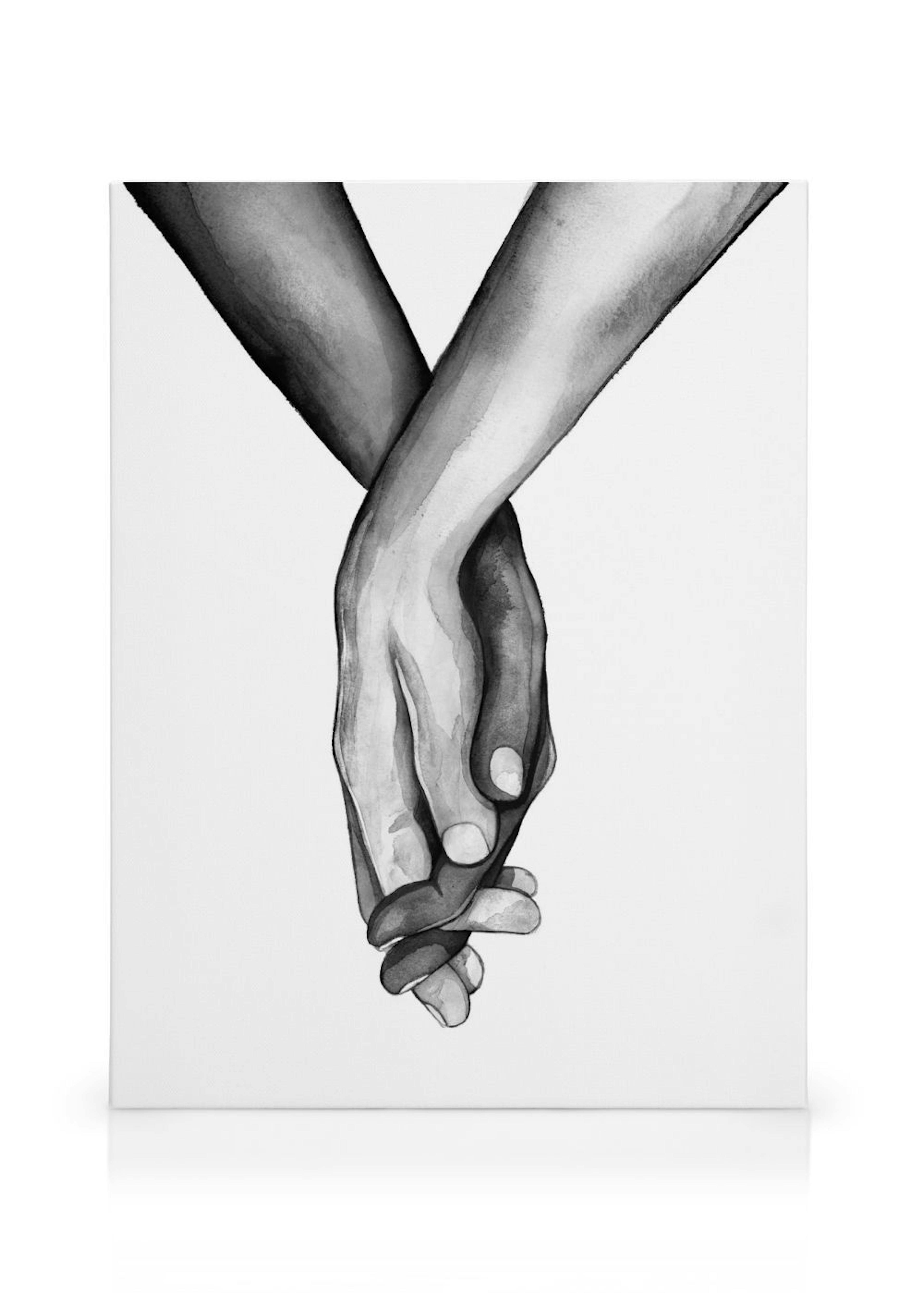 Holding Hands Stampa su tela thumbnail